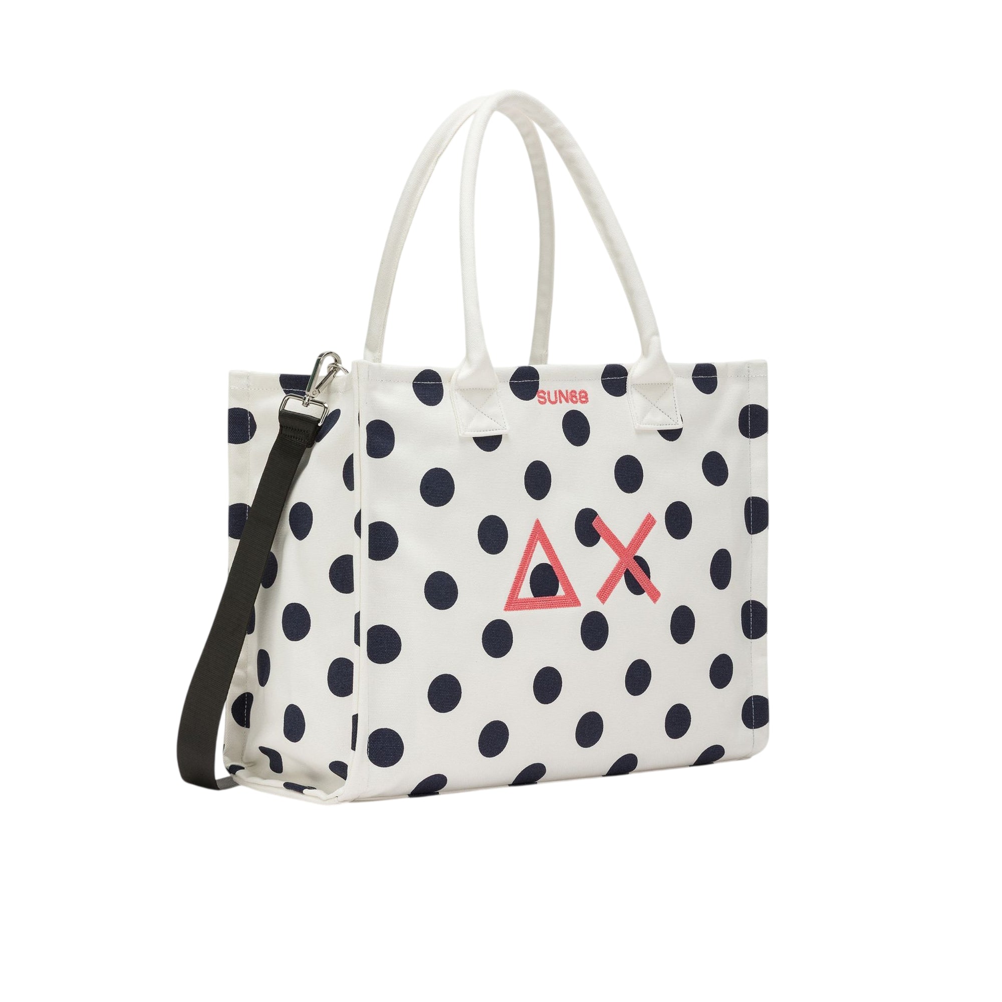 Borsa Donna Cali a pois Bianco/Blu