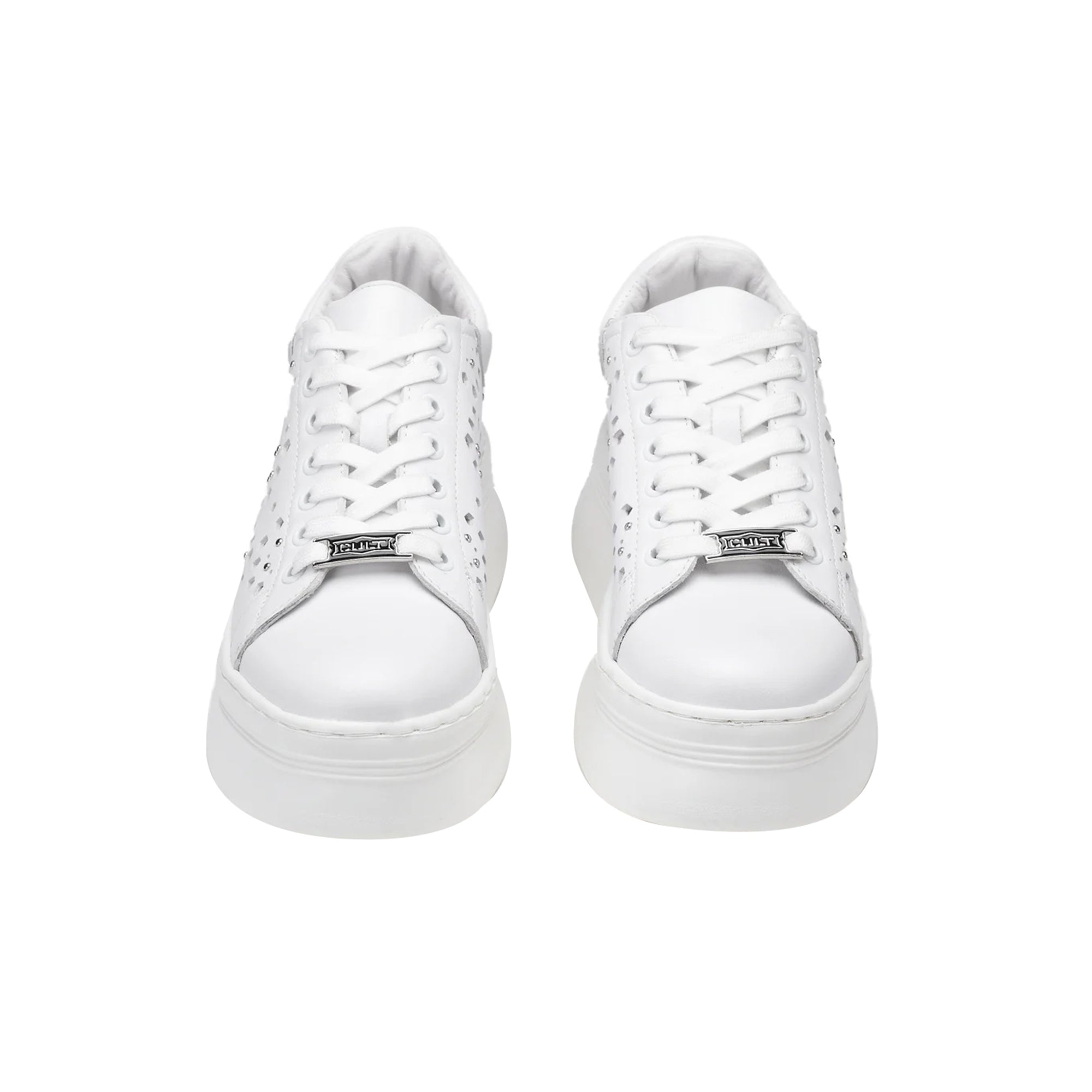 Sneakers Donna con tomaia forata e suola platform