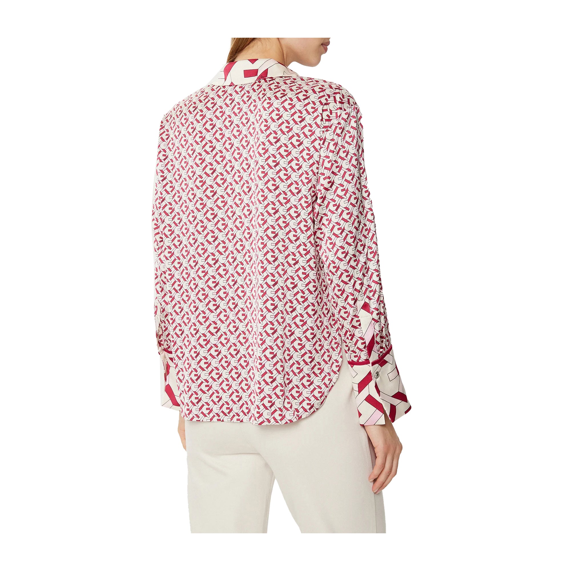 Guess Camicia Donna con fantasia geometrica Rosa