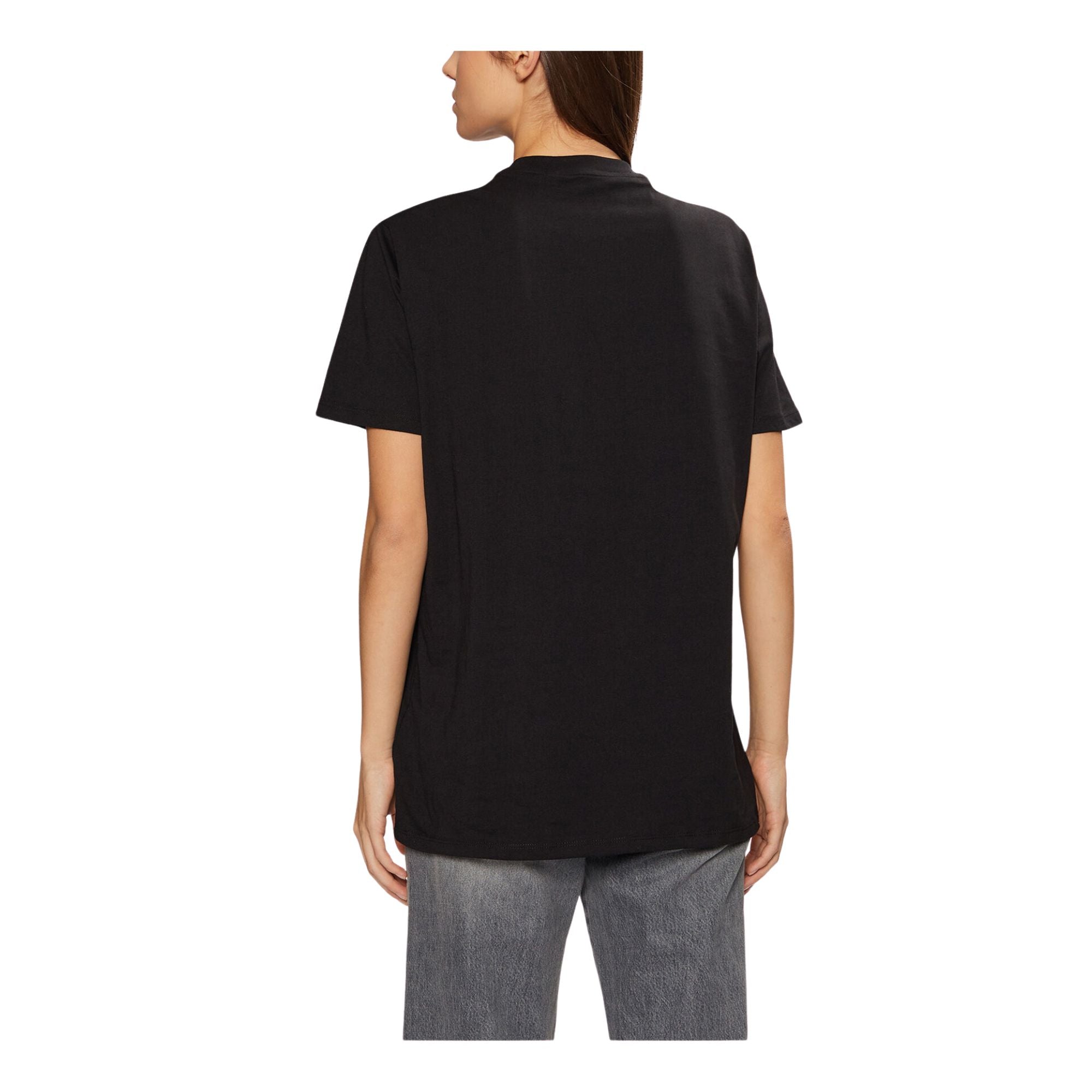 Guess T-shirt Donna con stampa orso frontale modella retro