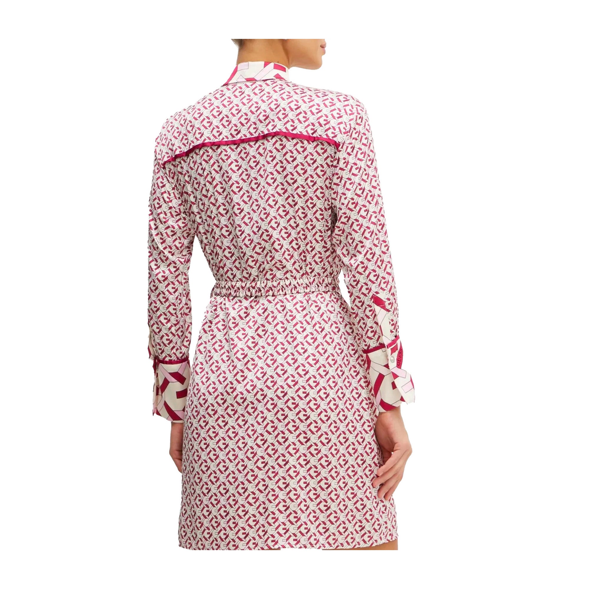 Guess Abito Donna corto Veronica stampato nei toni del rosa