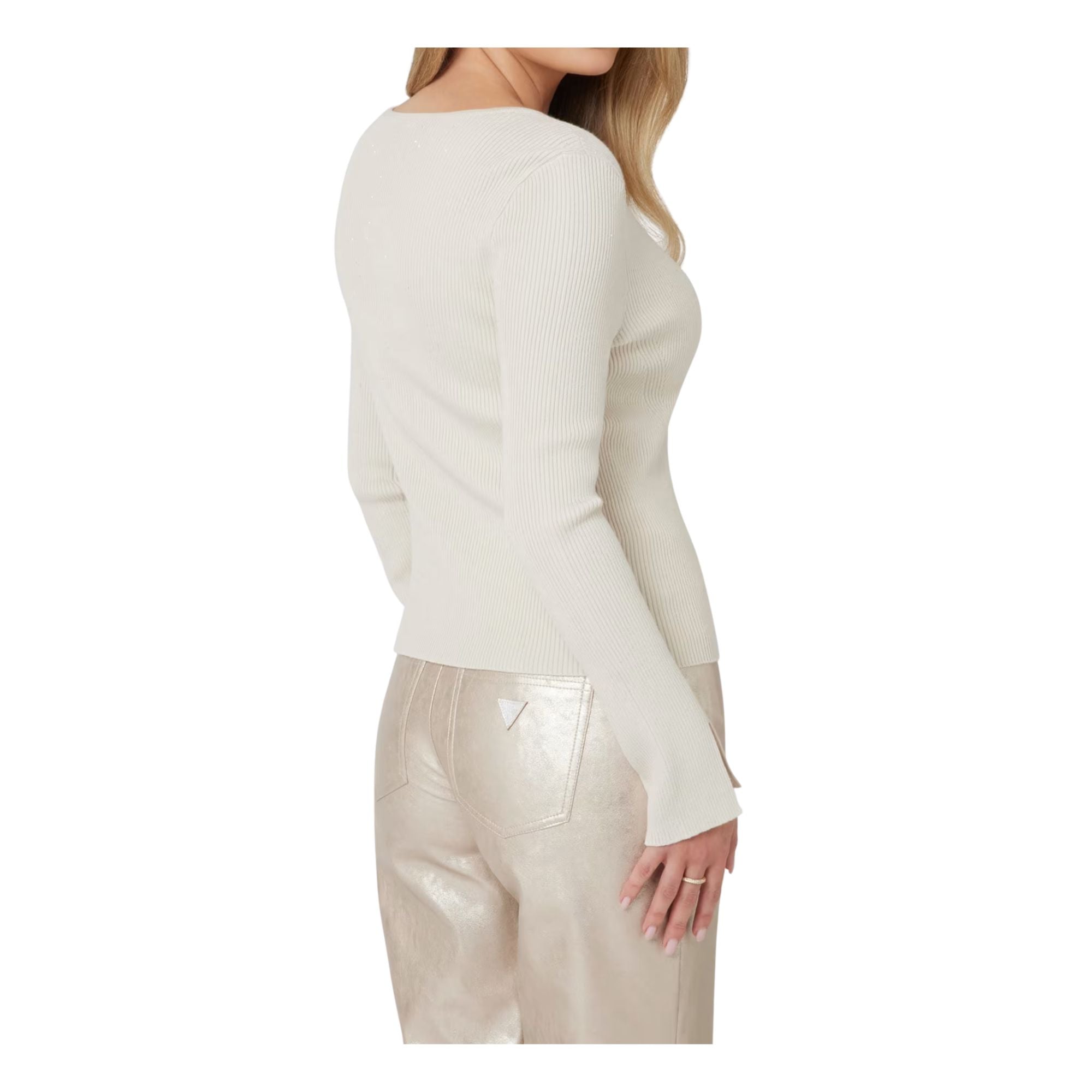 Cardigan Donna in misto viscosa con bottoni logati