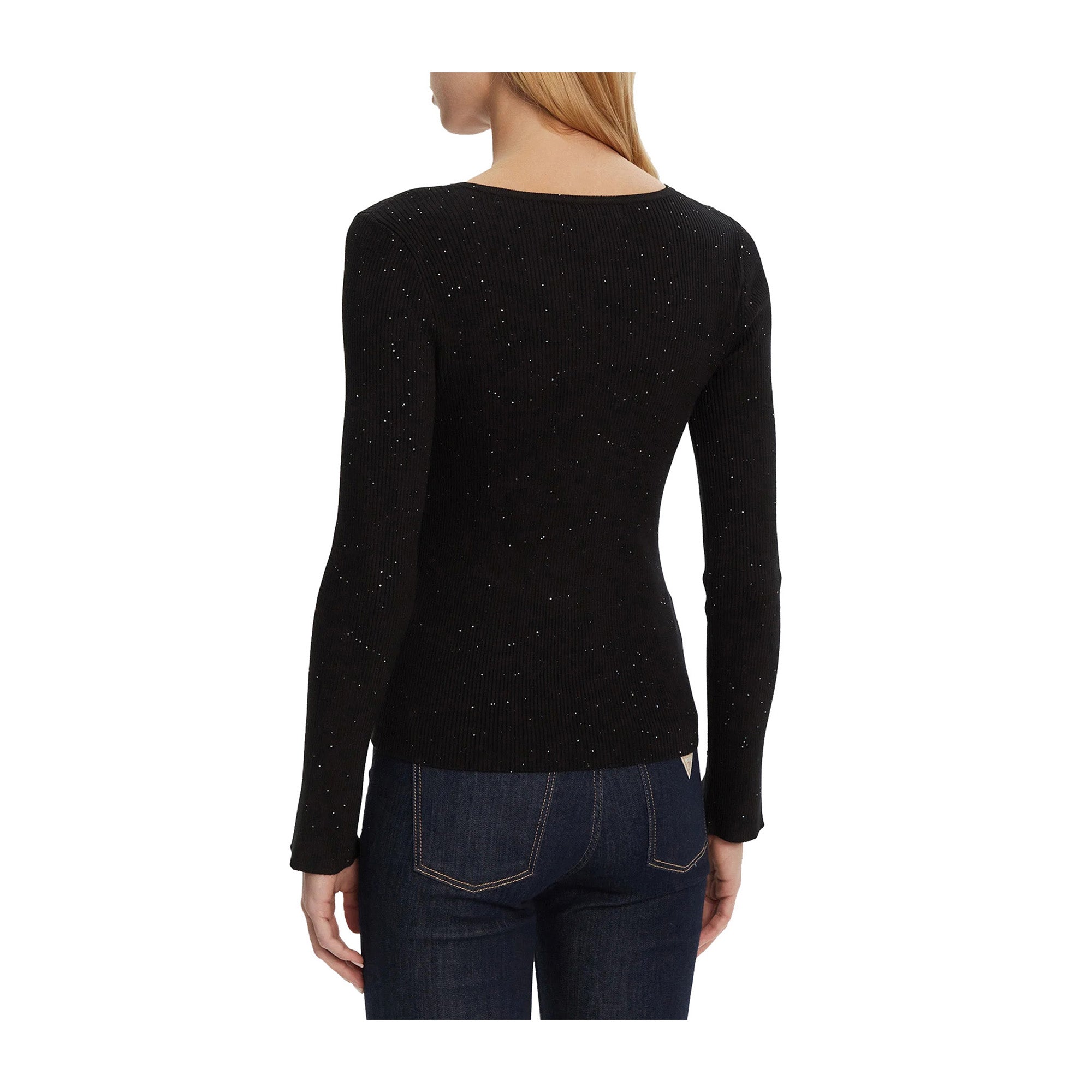 Guess Cardigan Nero con bottoni logati