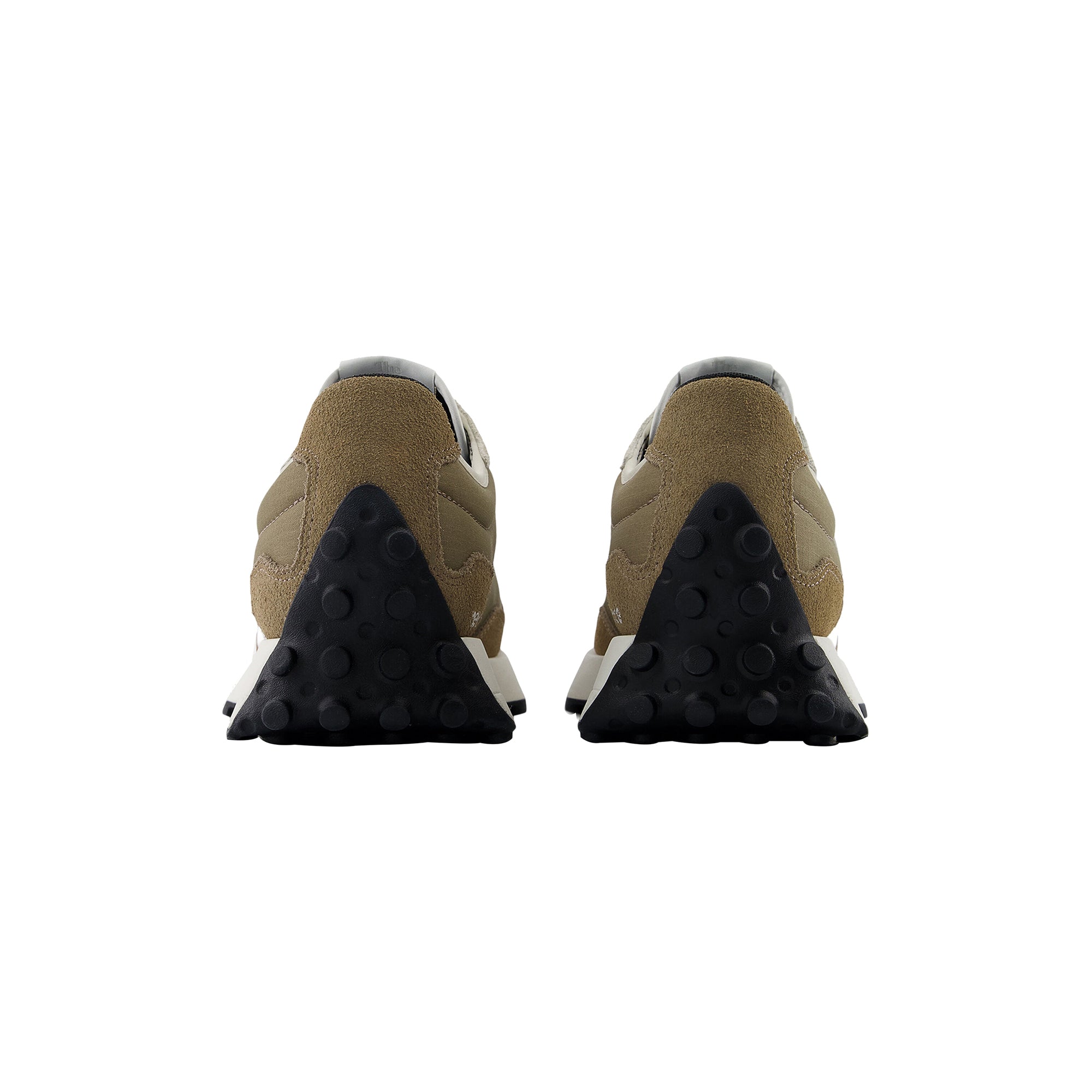 Sneakers Uomo basse 327 marrone con logo bianco