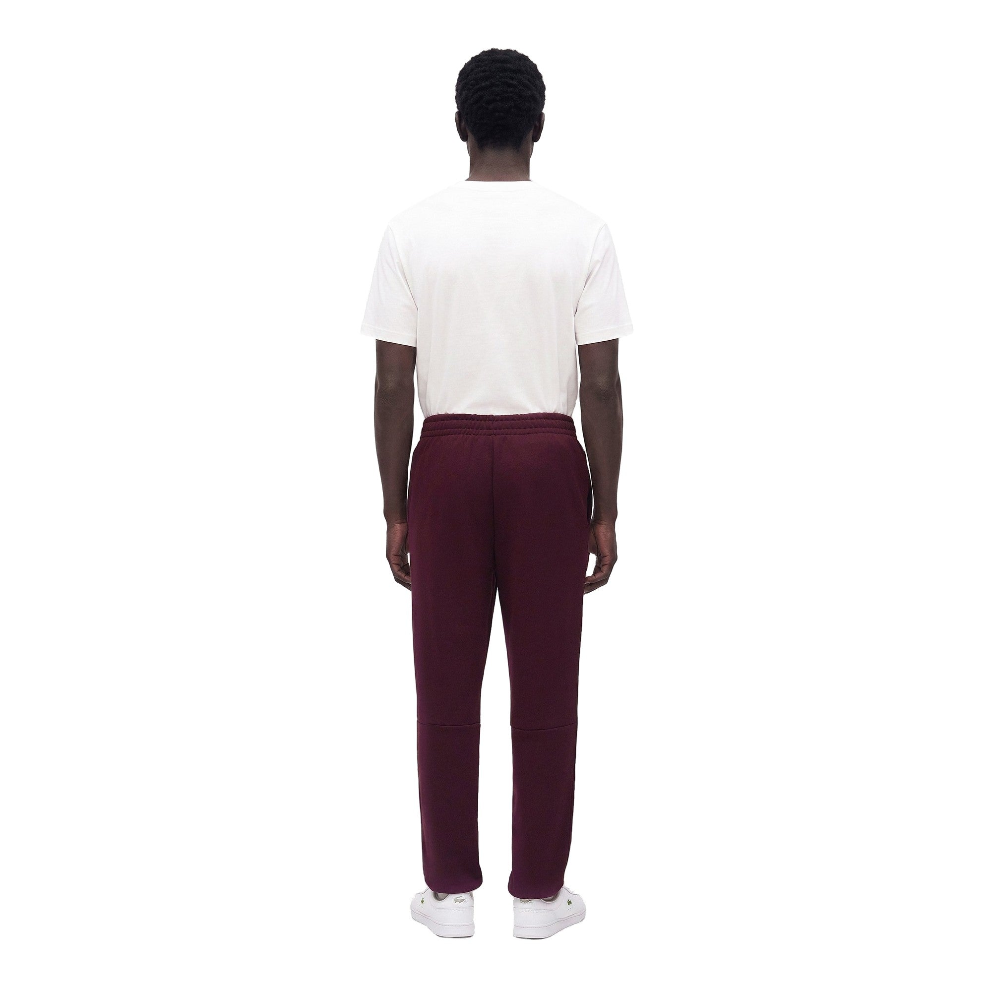 Pantalone Uomo in tessuto felpato bordeaux modello retro