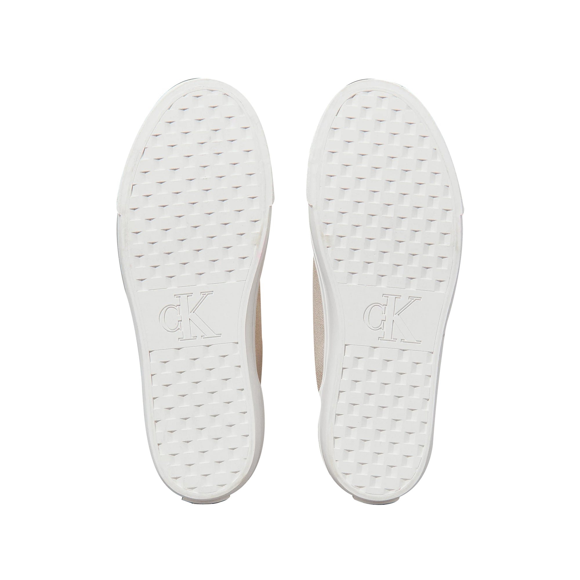 Sneakers Donna in tela con plateau Beige suola