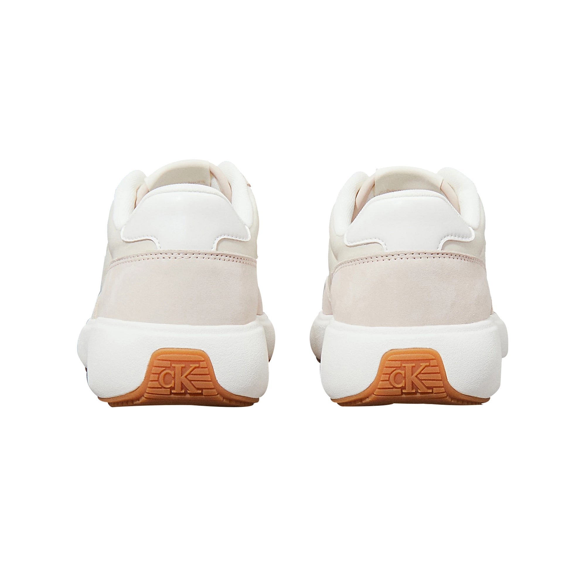 Sneakers Donna in Pelle Beige retro