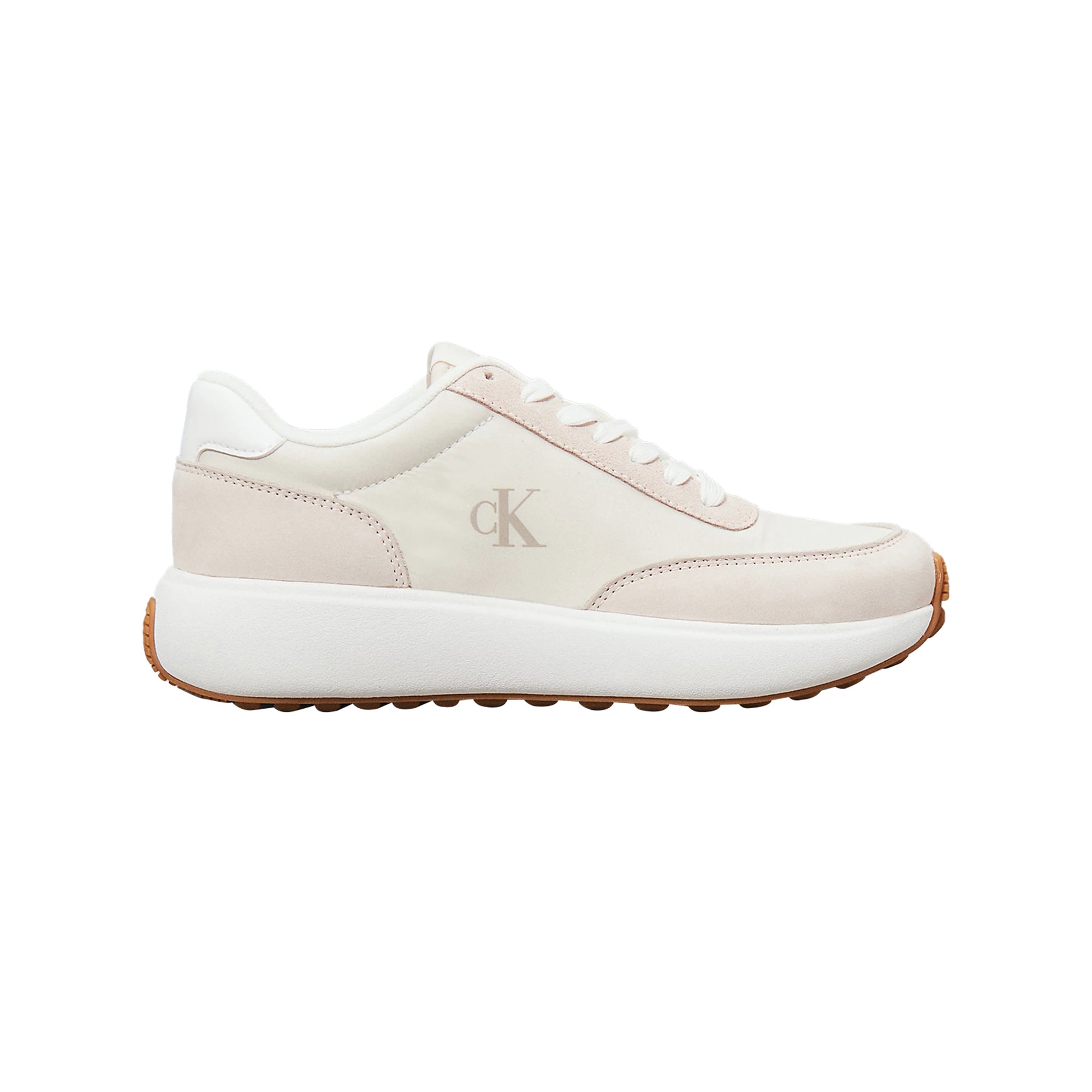 Sneakers Donna in Pelle Beige