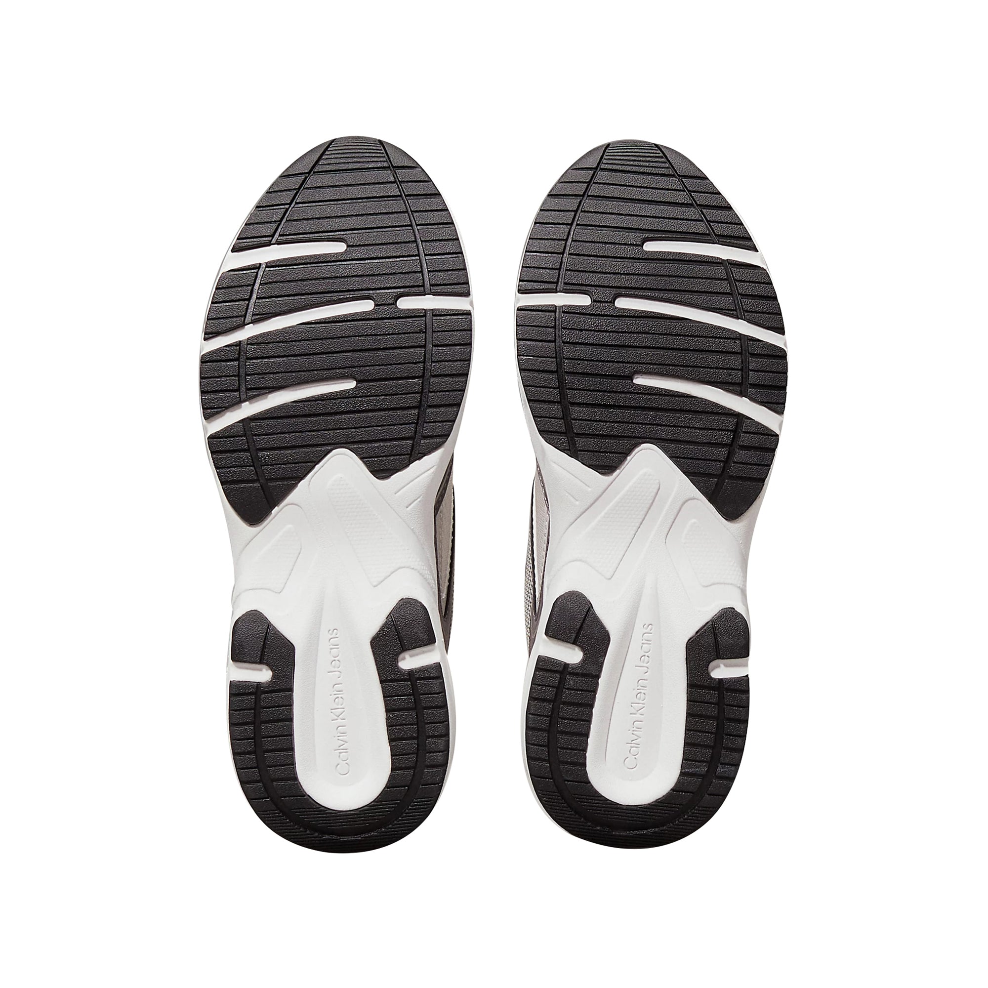 Sneakers Donna in ecopelle a punta tonda Grigio/Panna suola