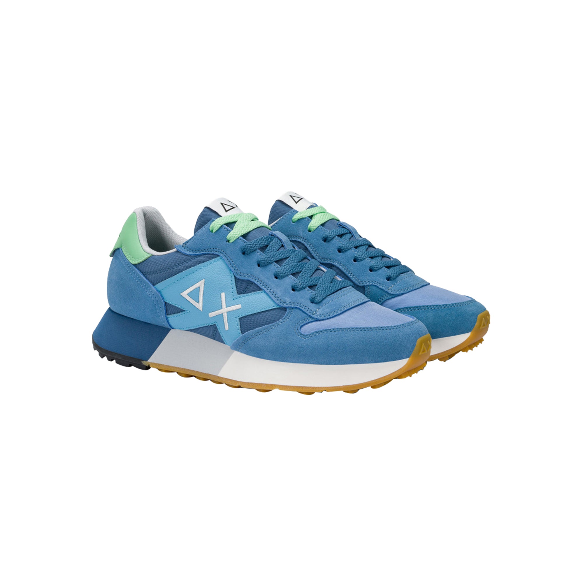 Sneakers Uomo Jaki 2.0, con inserti scamosciati, suola bicolore e logo laterale