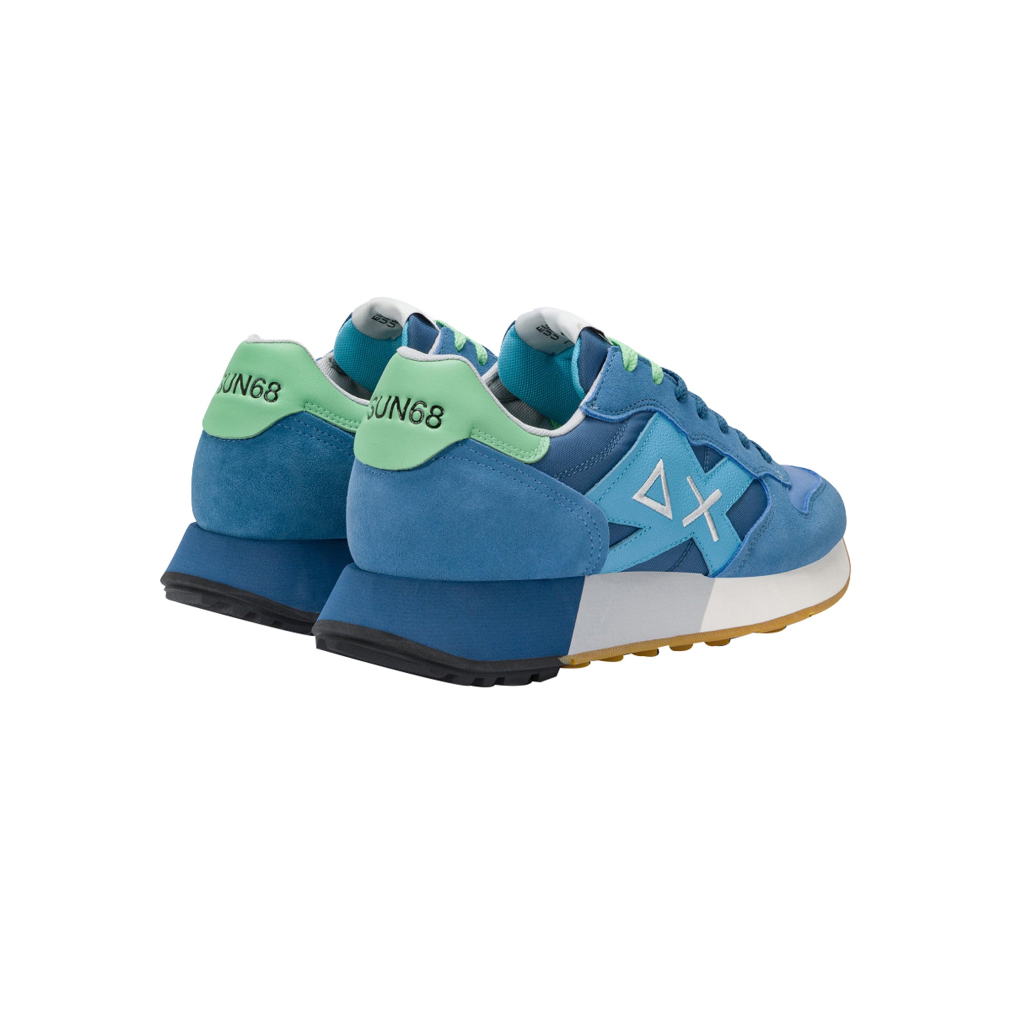 Sneakers Uomo Jaki 2.0, con inserti scamosciati, suola bicolore e logo laterale