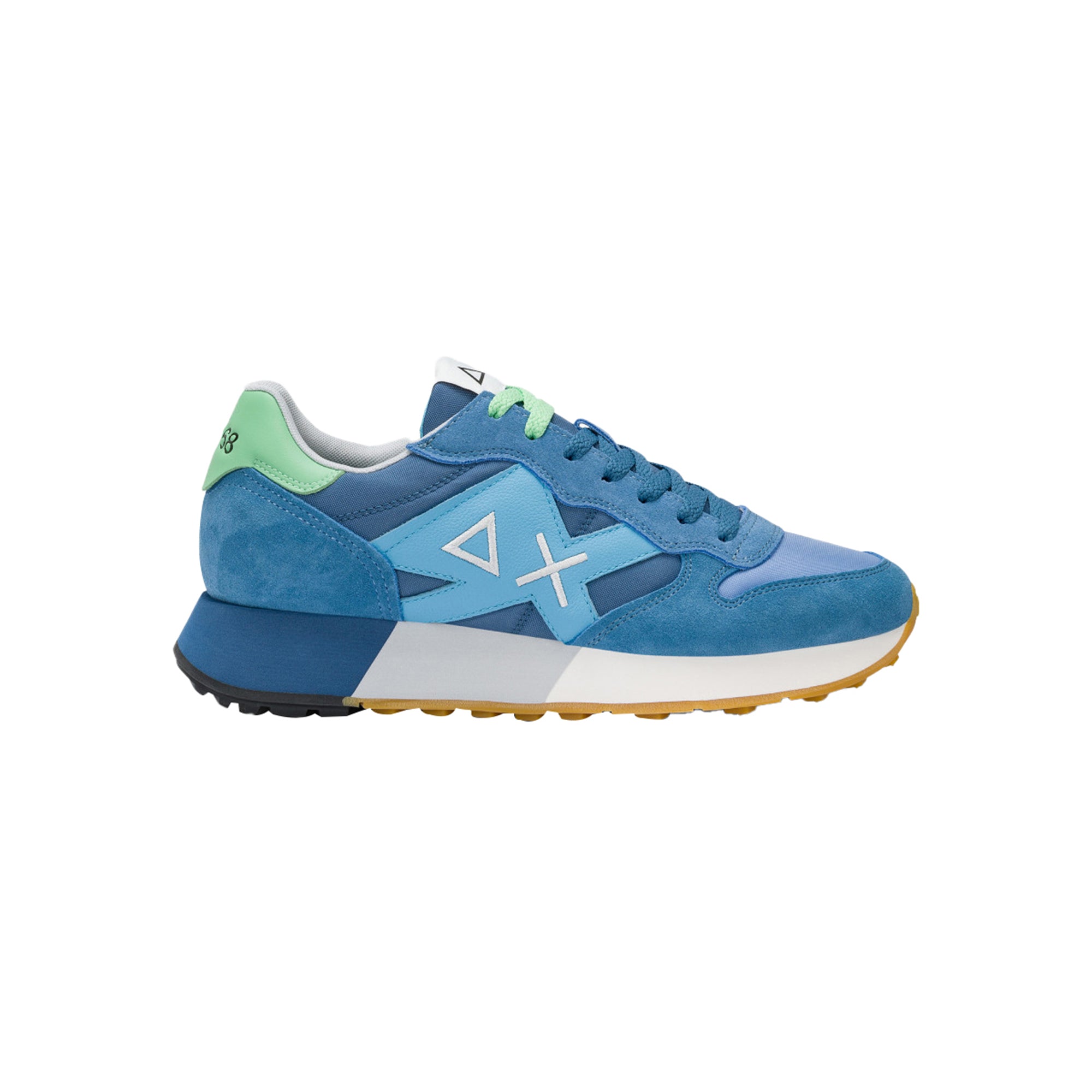 Sneakers Uomo Jaki 2.0, con inserti scamosciati, suola bicolore e logo laterale