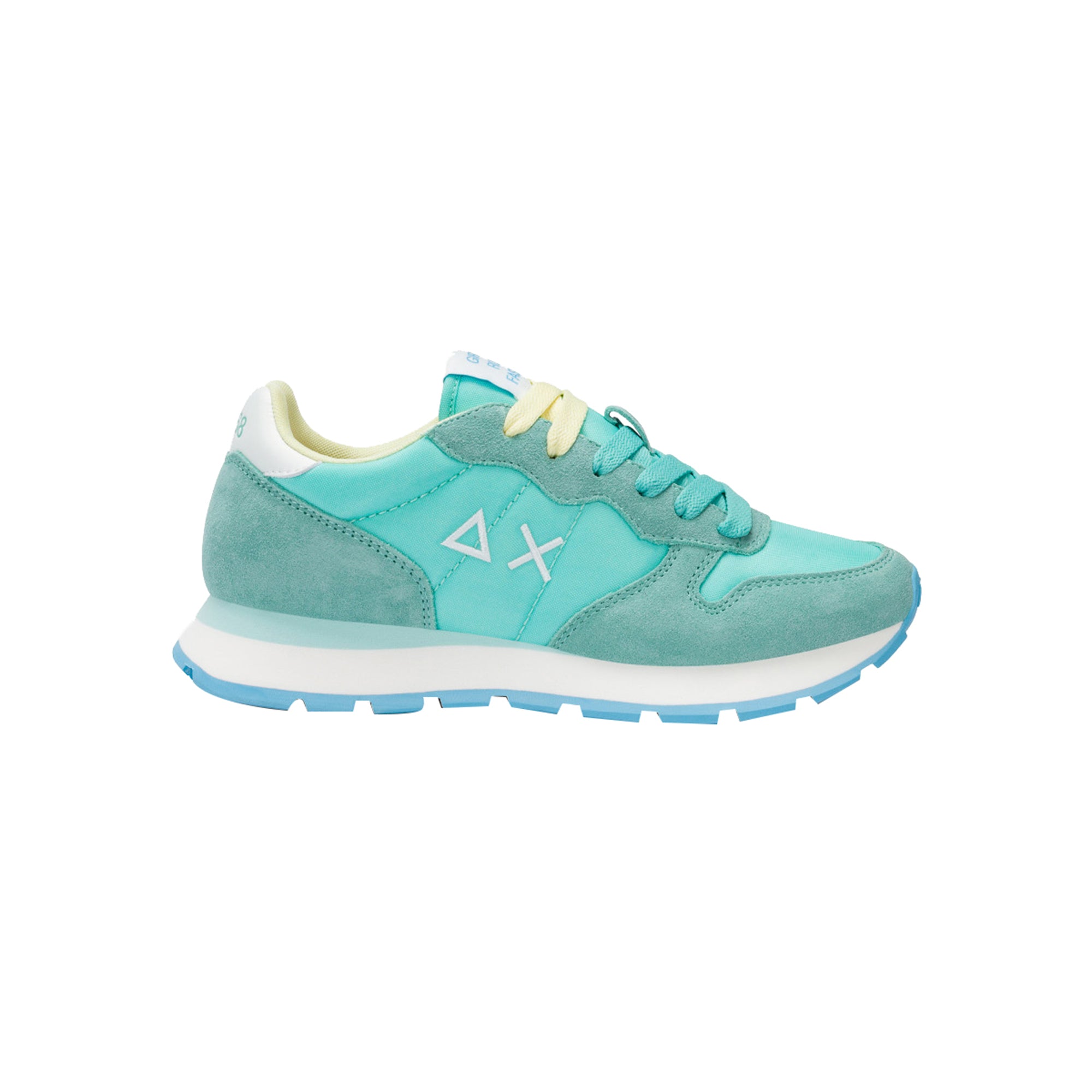 Sneakers Donna Ally Celeste, con dettagli a contrasto e logo laterale