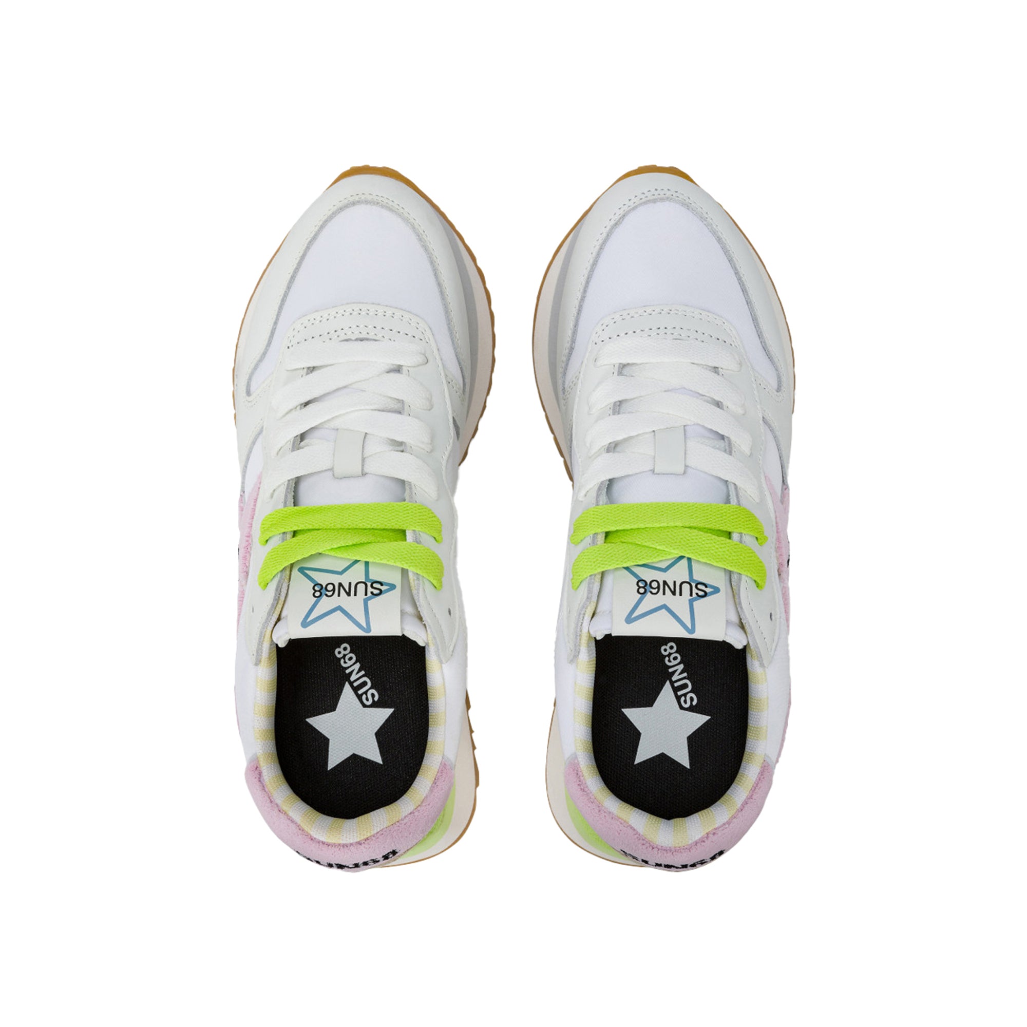 Sneakers Donna con inserti in spugna e suola platform
