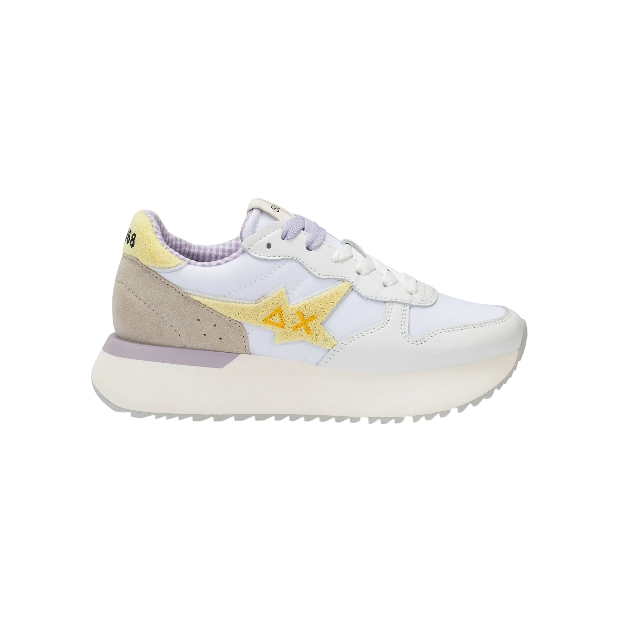 Sneakers Donna Big Stargirl con tomain misto nylon e lacci frontali