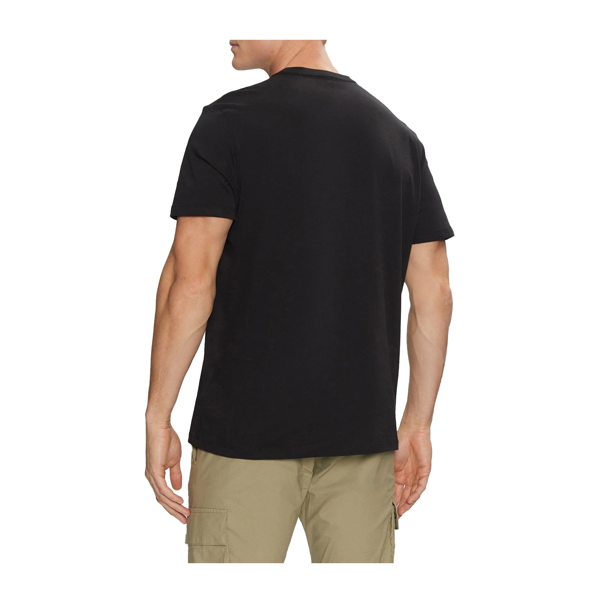 T-shirt Uomo Hero Monogram girocollo Nero
