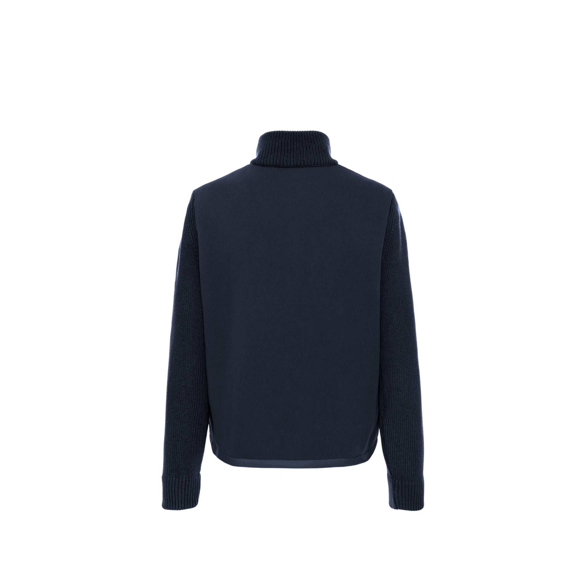 Giubbino Uomo con maniche in maglia Blu retro