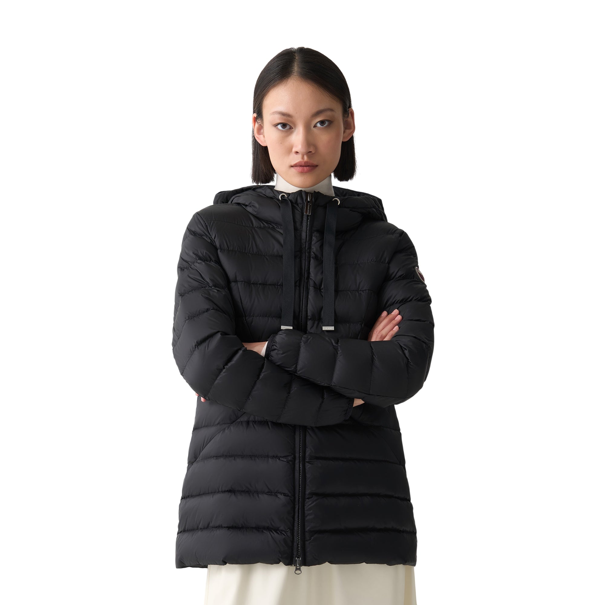 Piumo Donna lungo con cappuccio