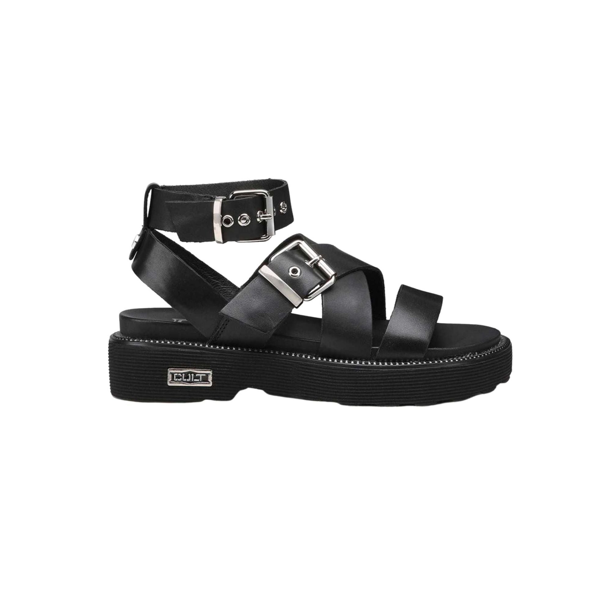 Sandalo donna Ziggy con fibbia Nero