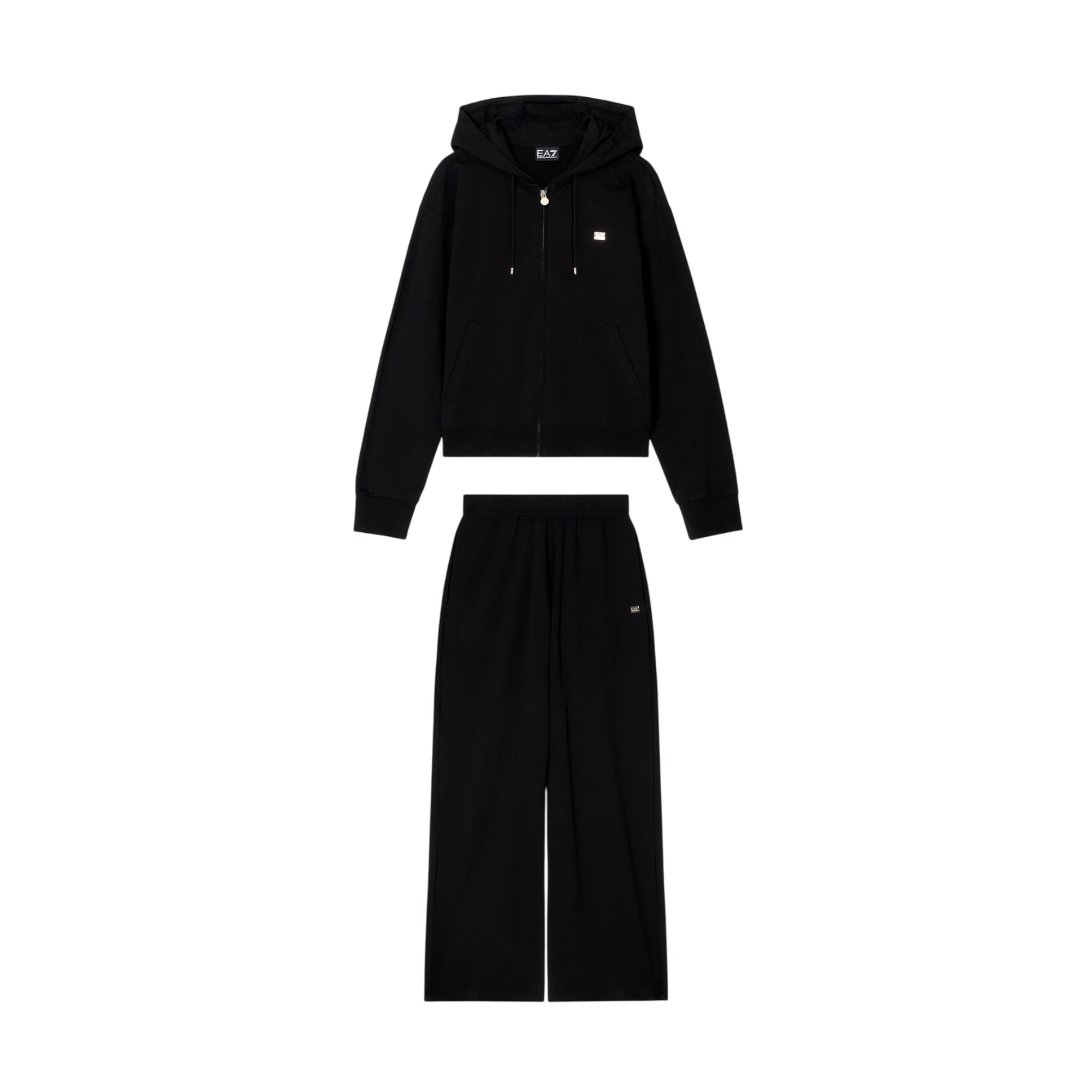 Tuta Donna full zip con logo applicato
