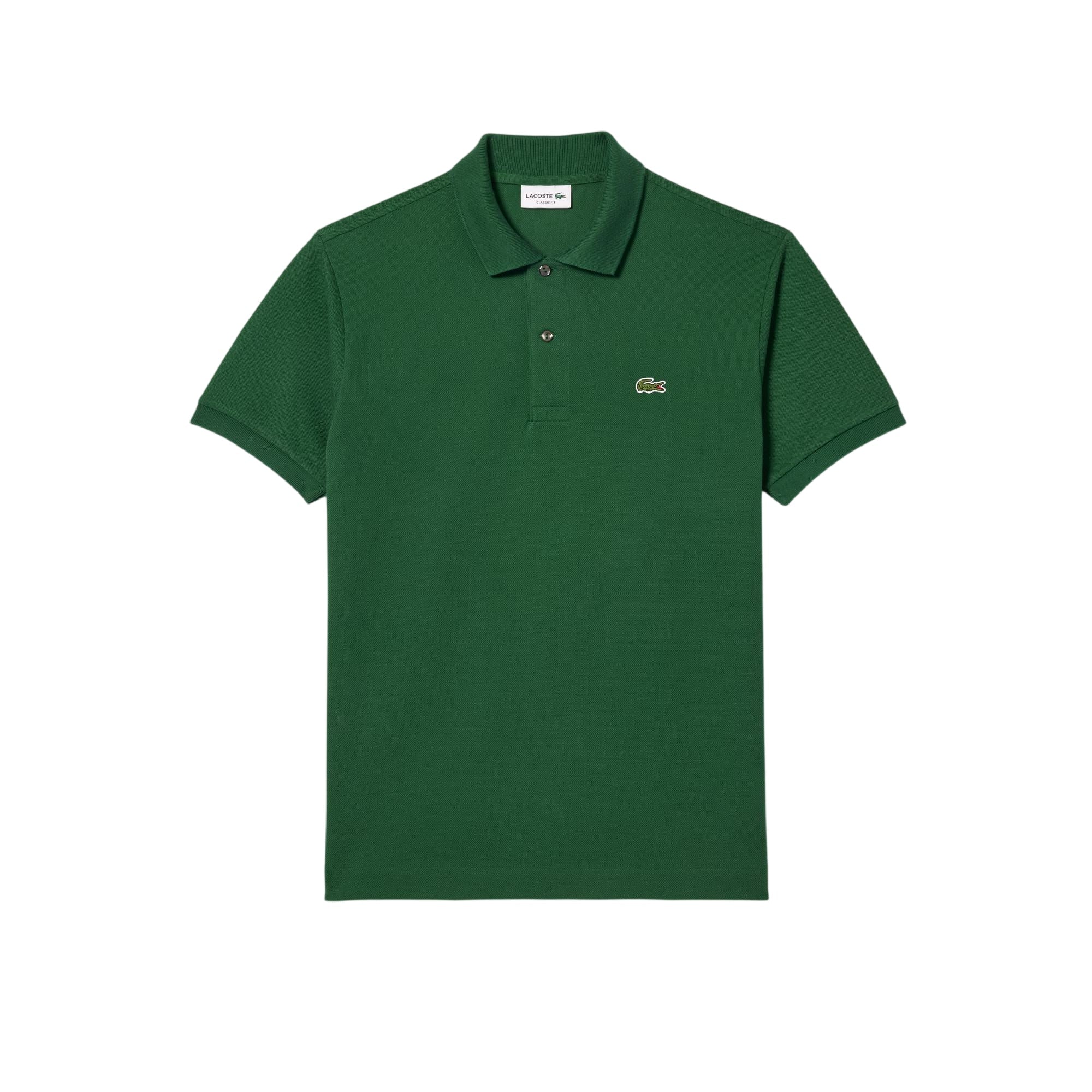 Polo Uomo in piquet di cotone verde