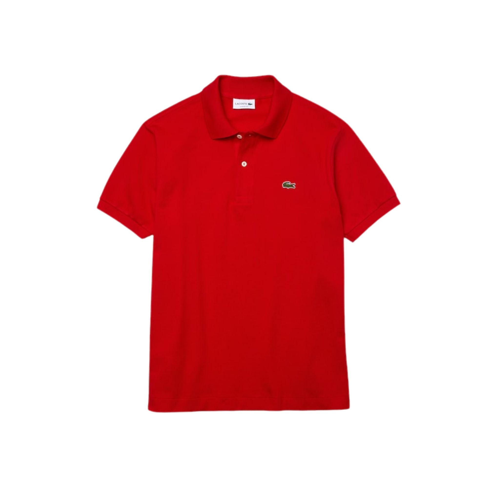 Polo Uomo con bottoni in madreperla Rosso