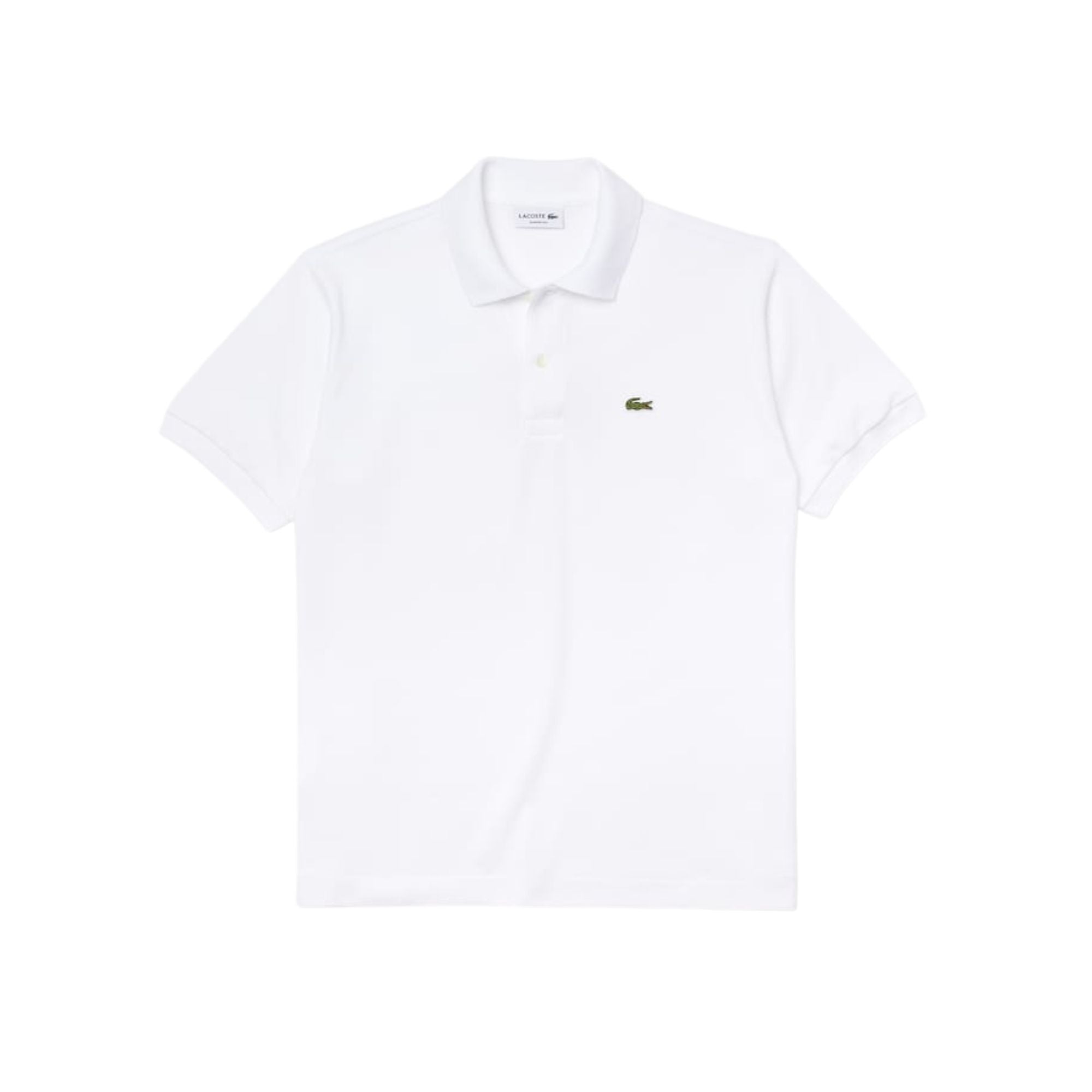 Polo Uomo in piquet di cotone bianco