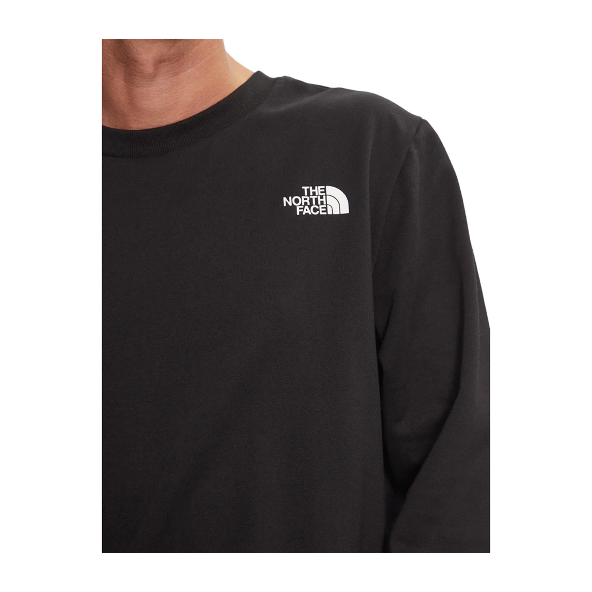 Felpa Uomo Simple Dome Crew Nero dettaglio