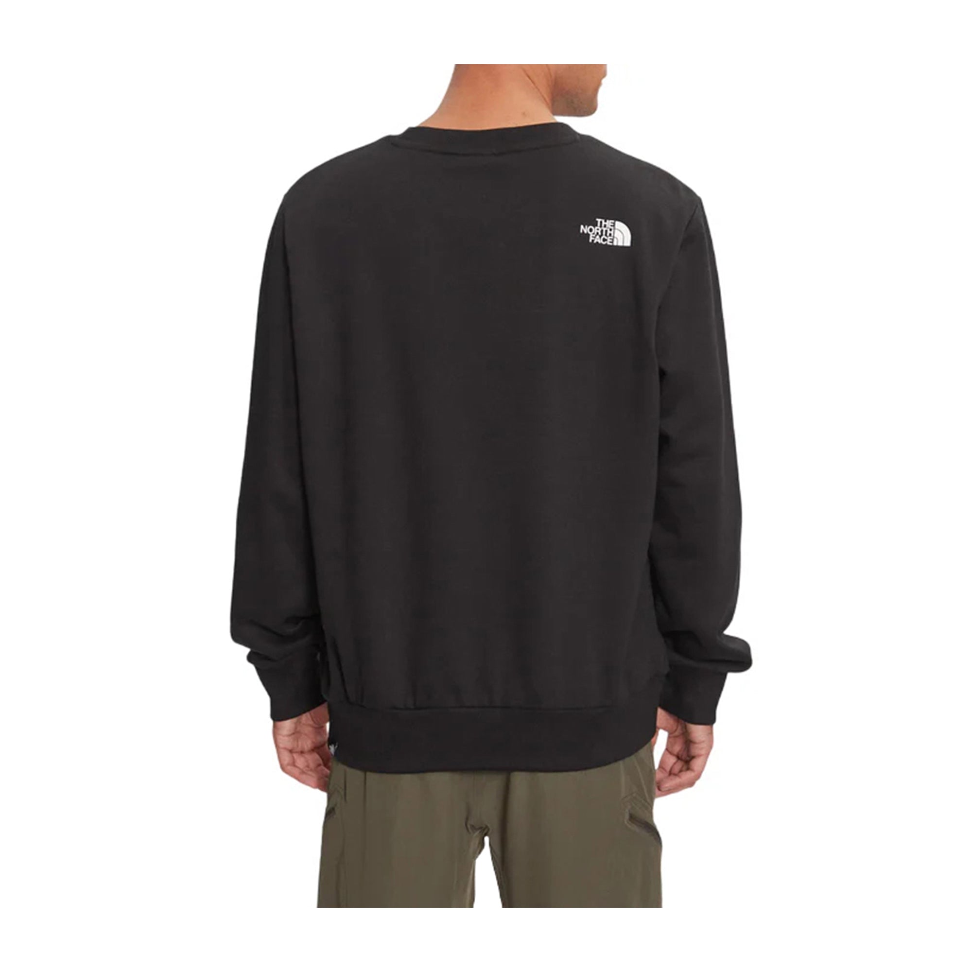 Felpa Uomo Simple Dome Crew Nero retro