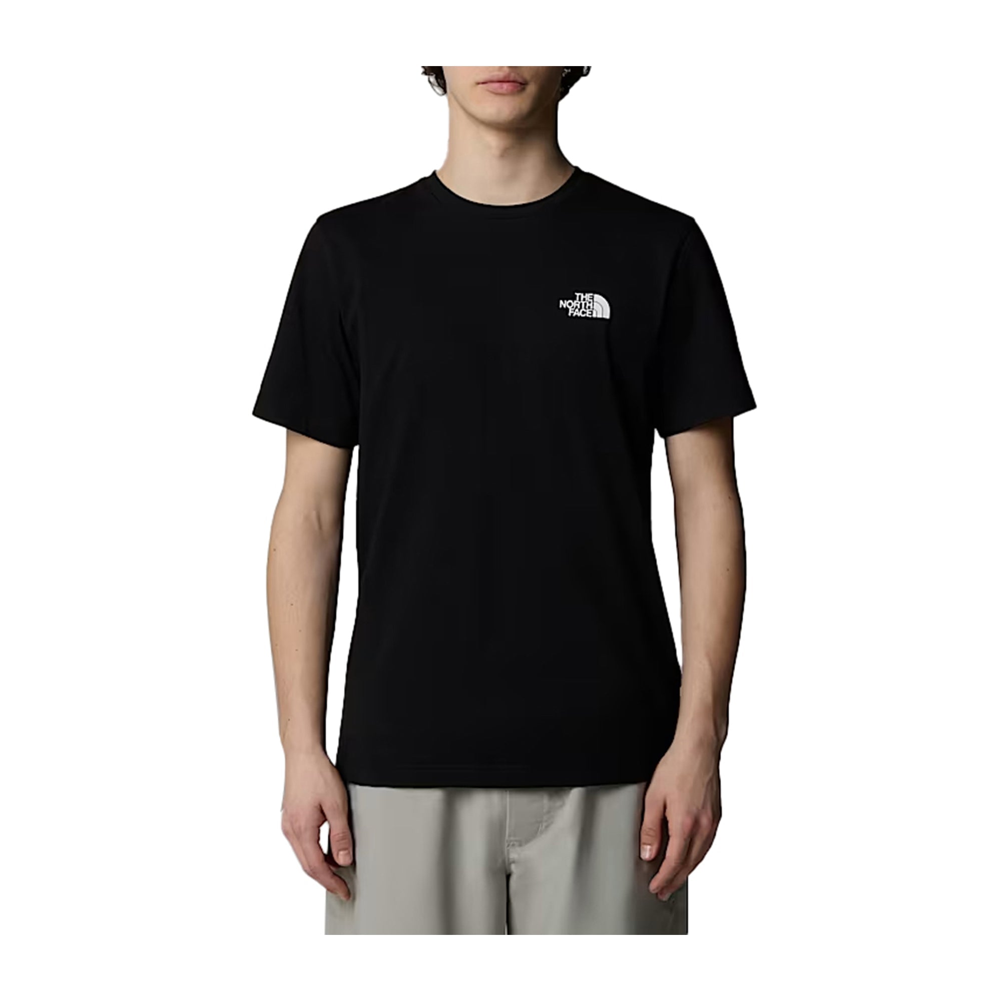 T-shirt Uomo Simple Dome Nero modello frontale