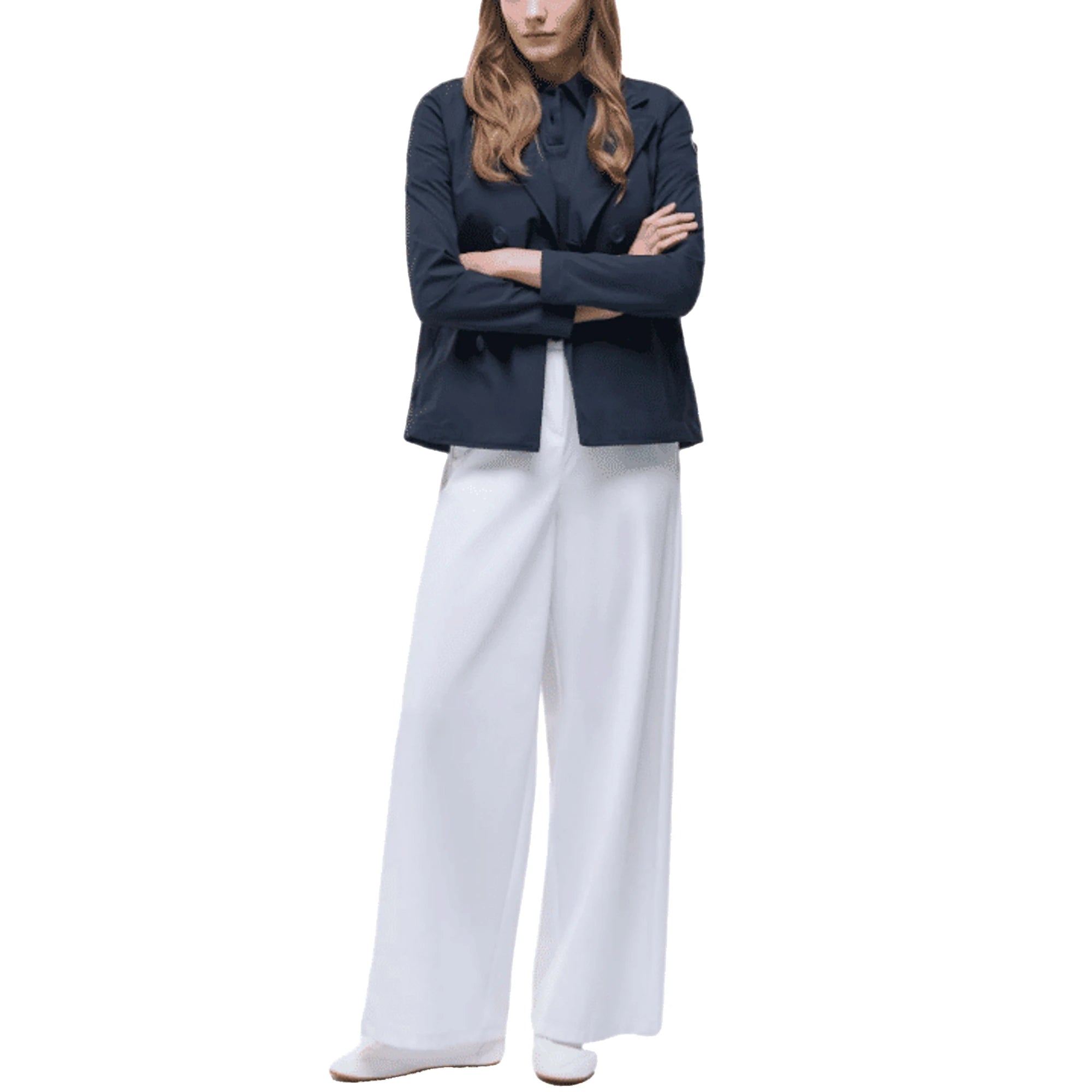 COLMAR Trench Doppiopetto in Blu con Cintura da Donna