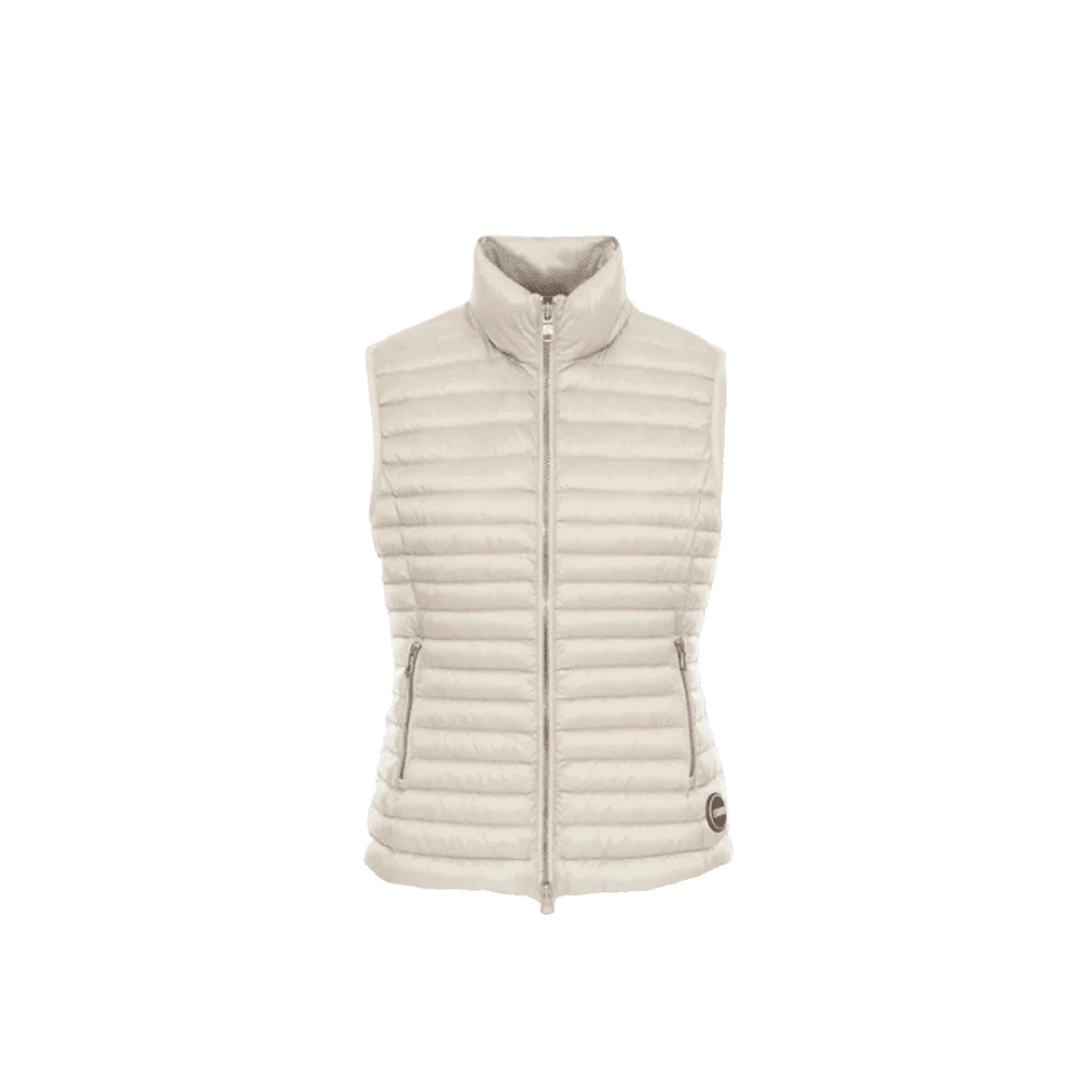 COLMAR Gilet in Piuma Naturale Leggero Beige da Donna