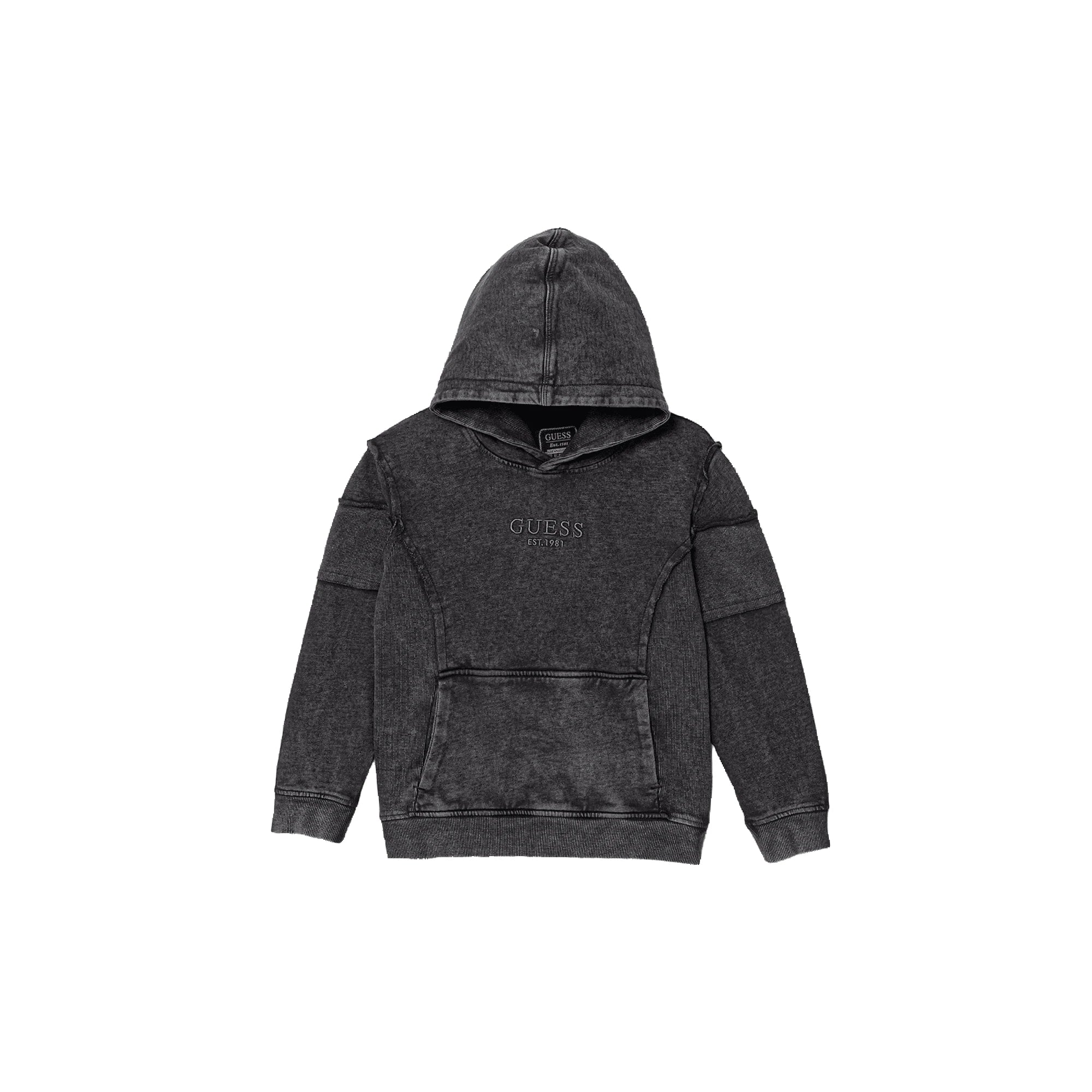 GUESS Felpa Bambino con Cappuccio Cotone Tinto in Capo