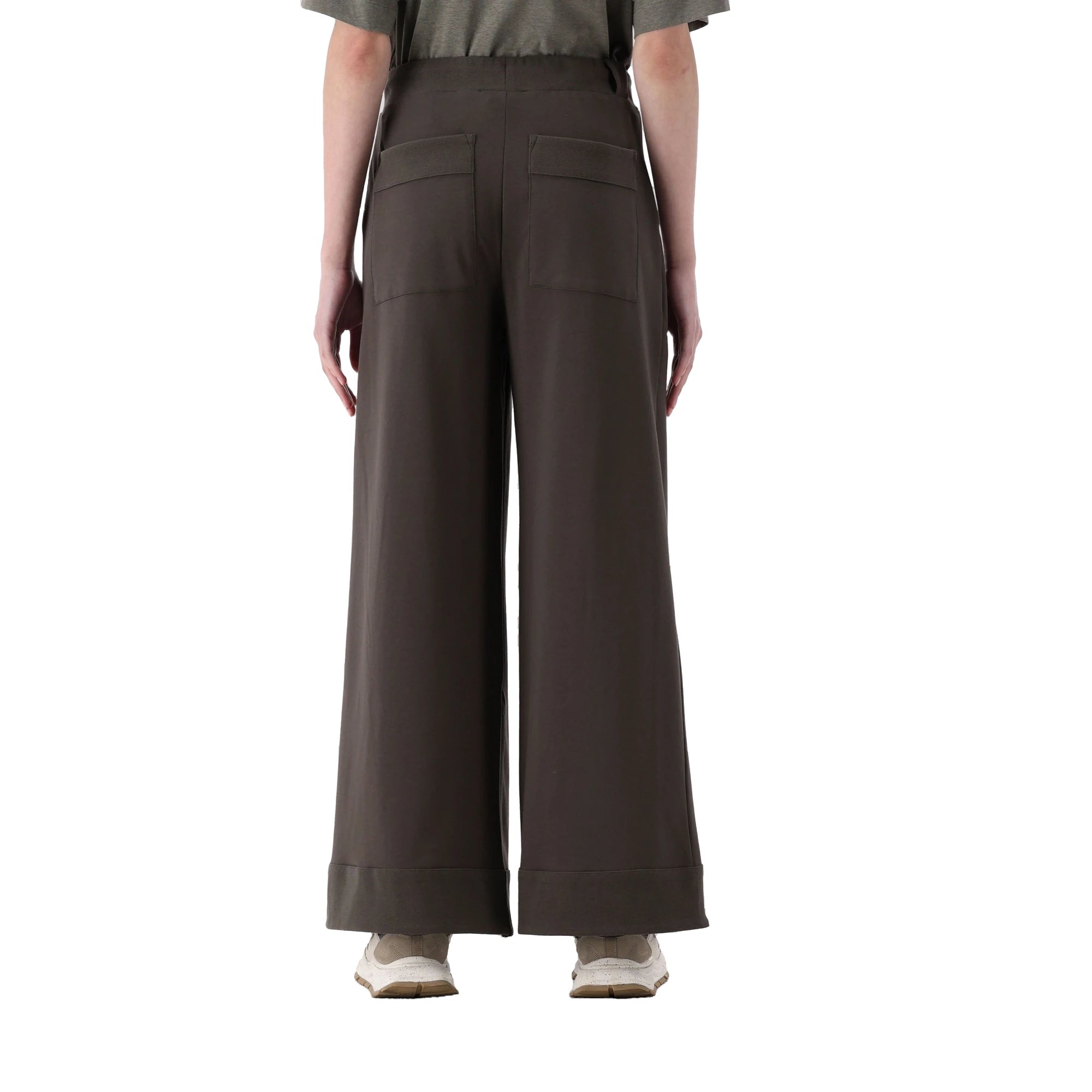 JEANNE BARET Pantalone Pull-On Gamba Ampia Verbena