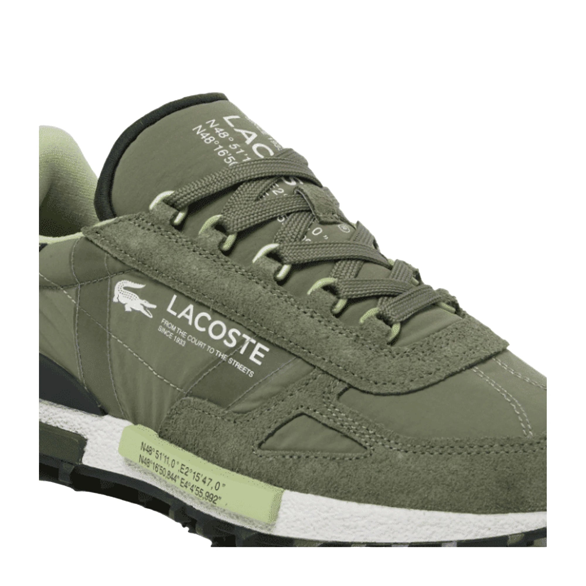 LACOSTE Sneakers Elite Active 1262 da Uomo in Camoscio Verde