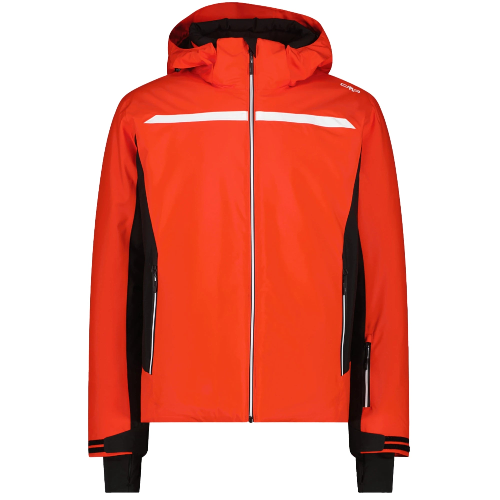 CMP Giacca Sci Uomo Zip Hood Rossa Cappuccio Removibile