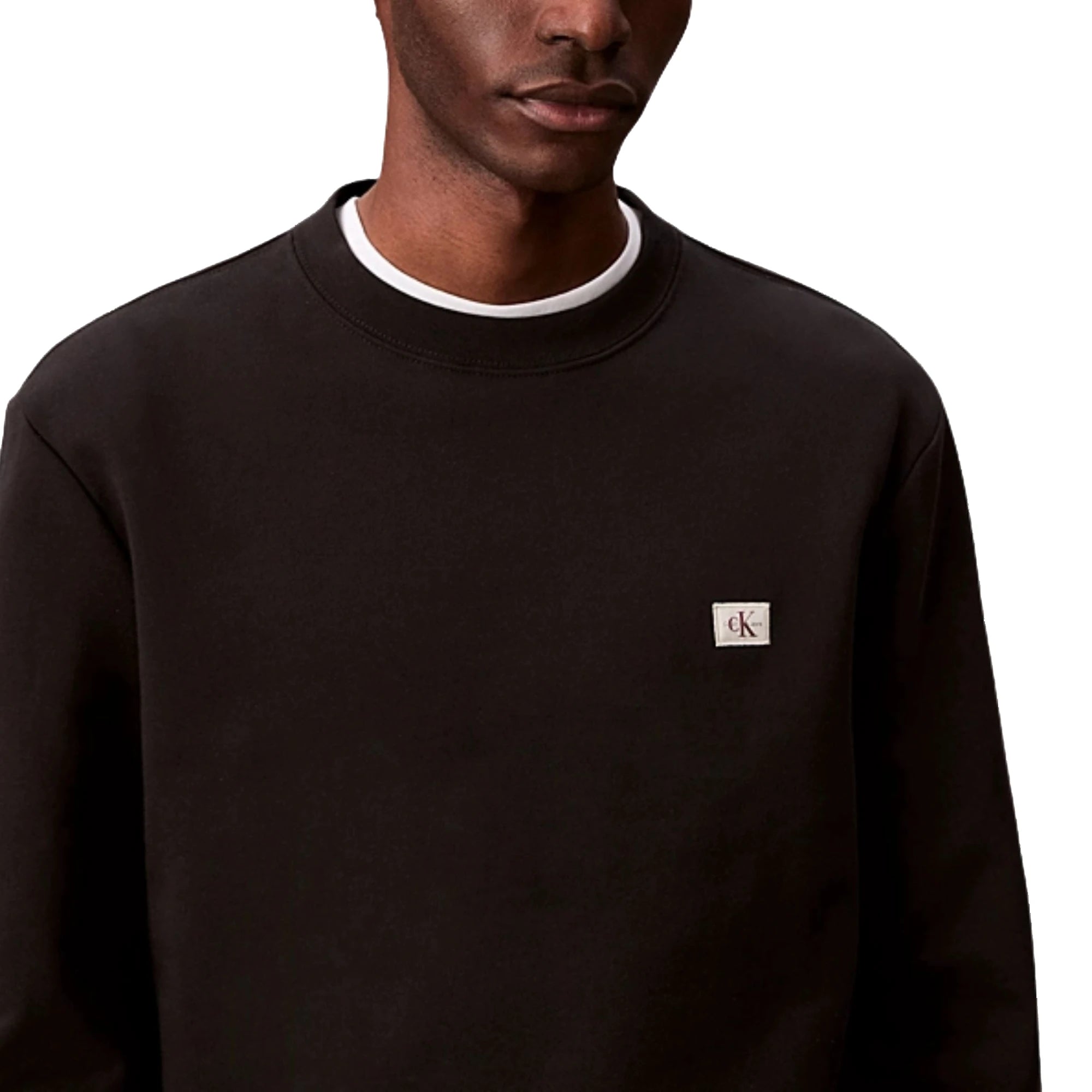 CALVIN KLEIN Felpa Monologo Spugna Logo Nera