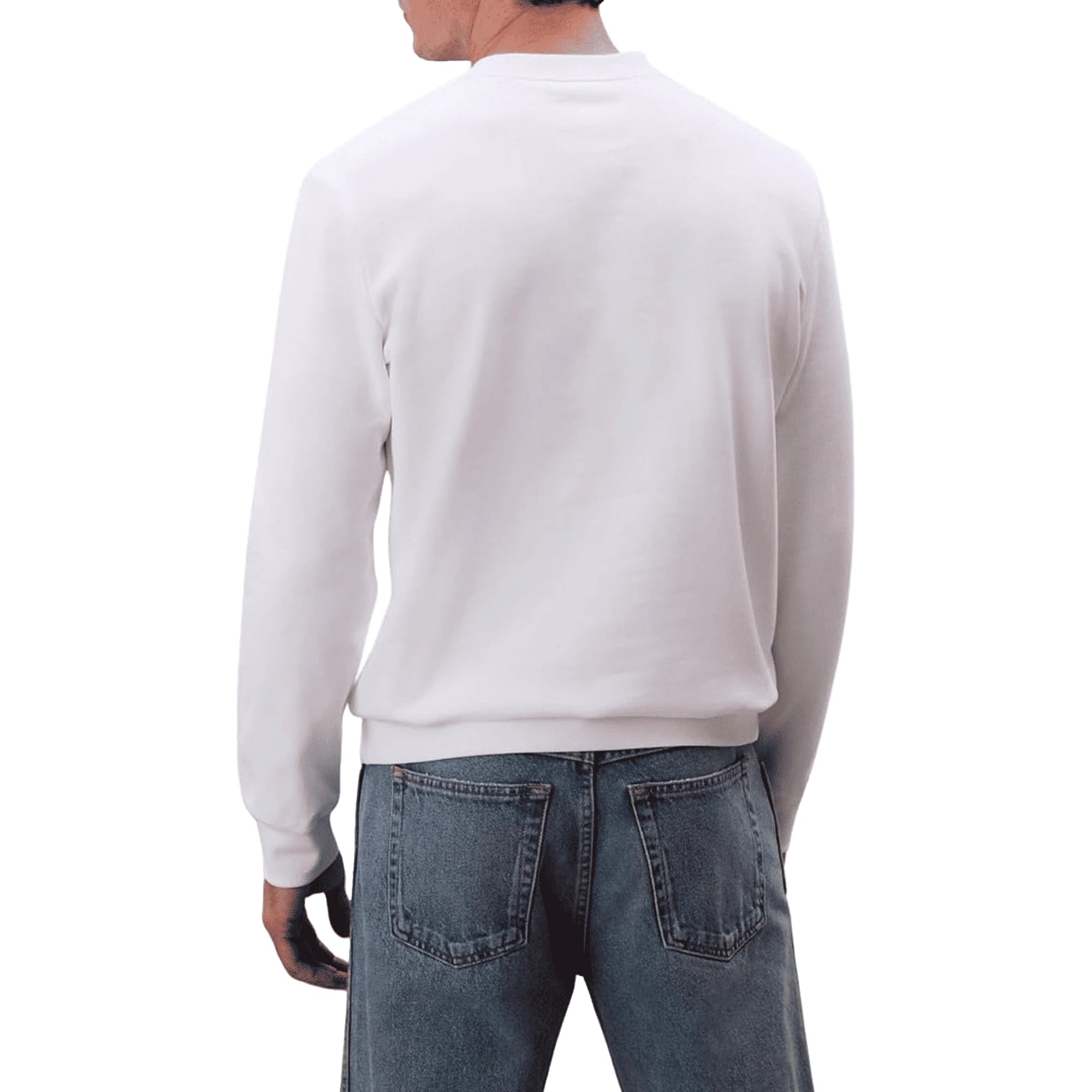 CALVIN KLEIN JEANS Felpa Uomo Girocollo Bianca LV04RC273G