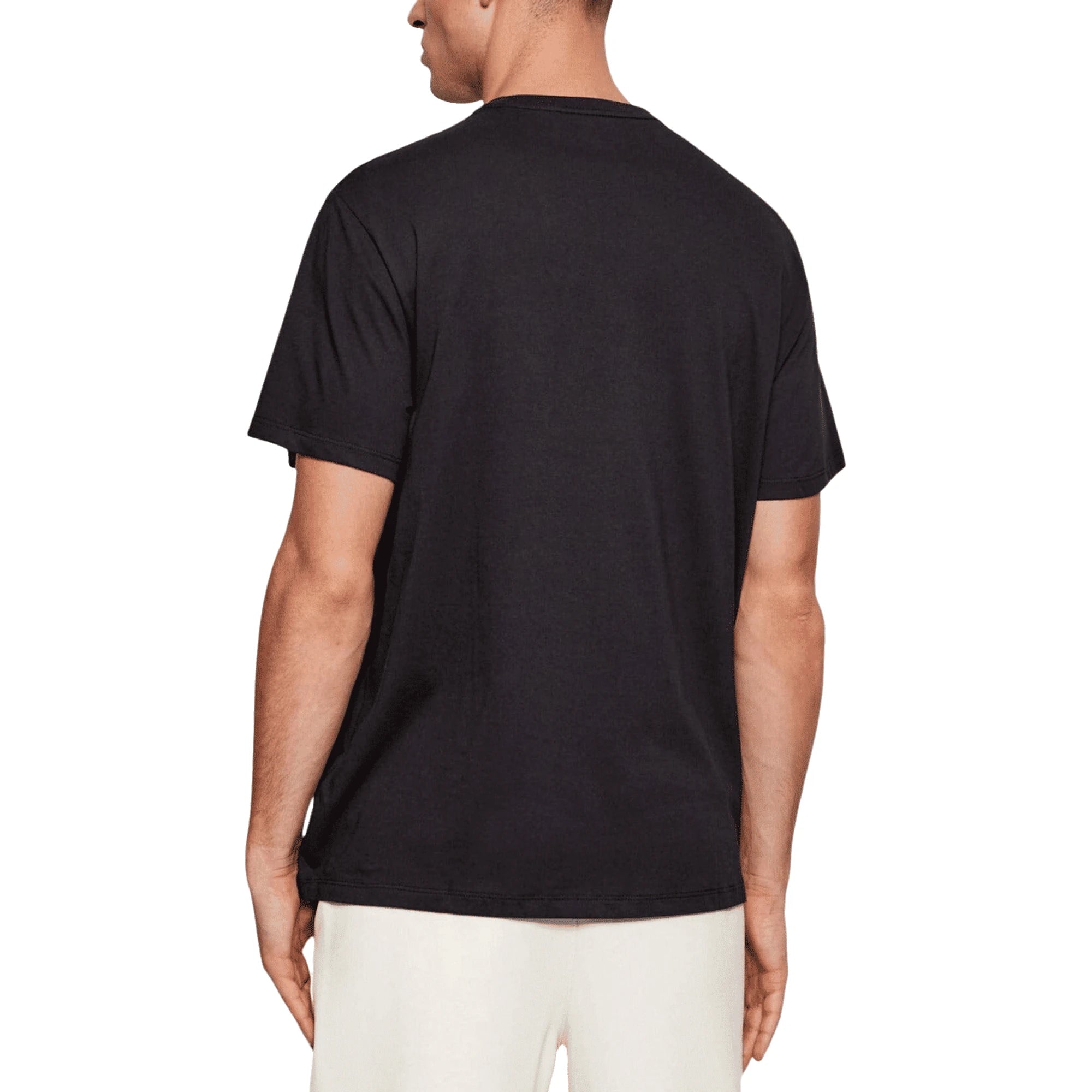 CALVIN KLEIN T-Shirt Uomo Nera Cotone Stampa Maniche Corte