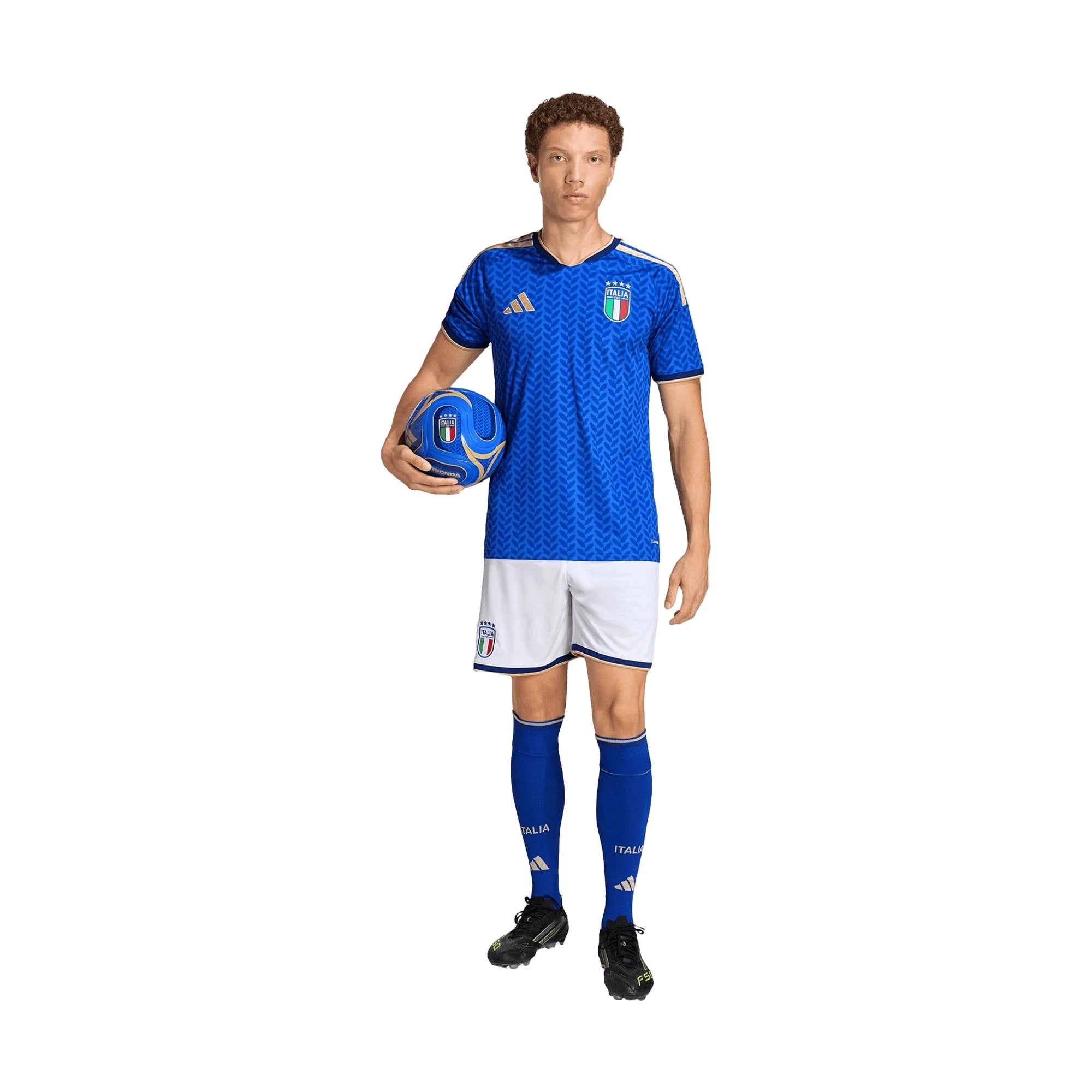 ADIDAS Pantaloncini Ufficiali Calcio Italia FIGC Home Uomo