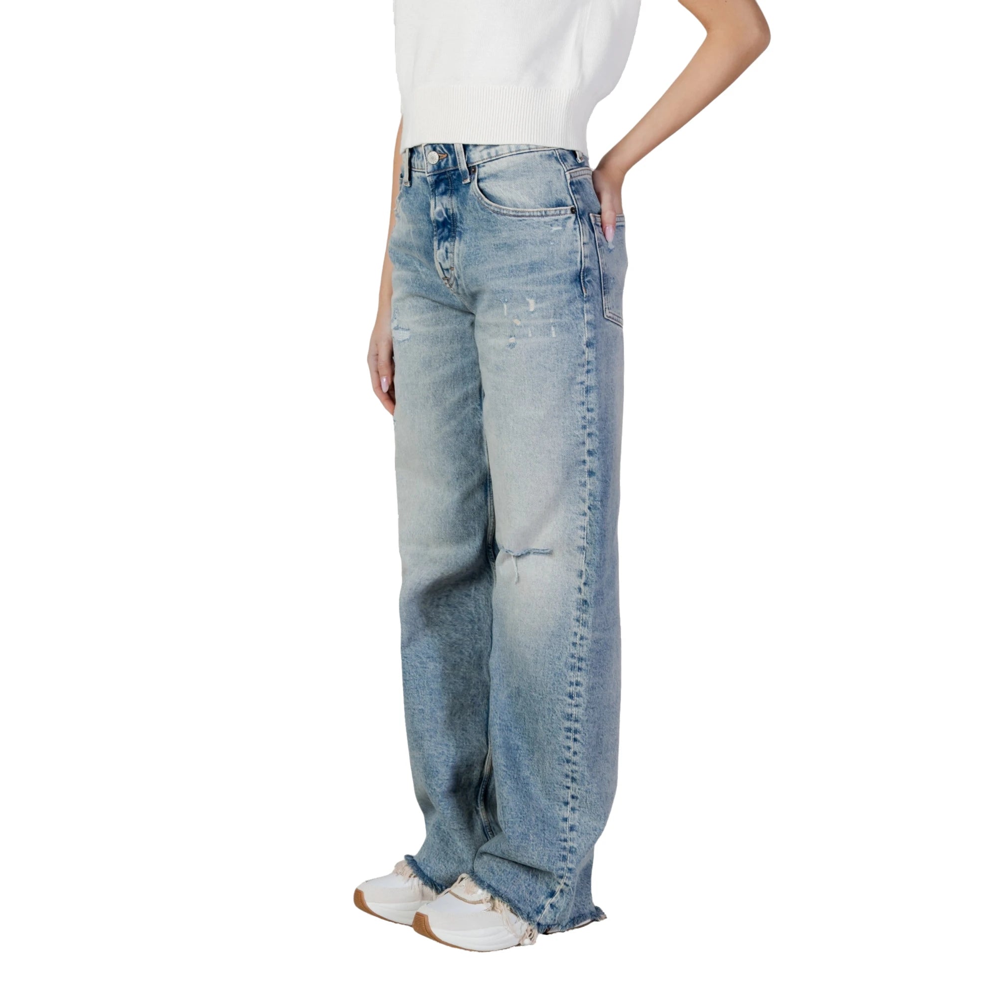 TOMMY HILFIGER Jeans Donna Blu Cotone Organico DW0DW22437