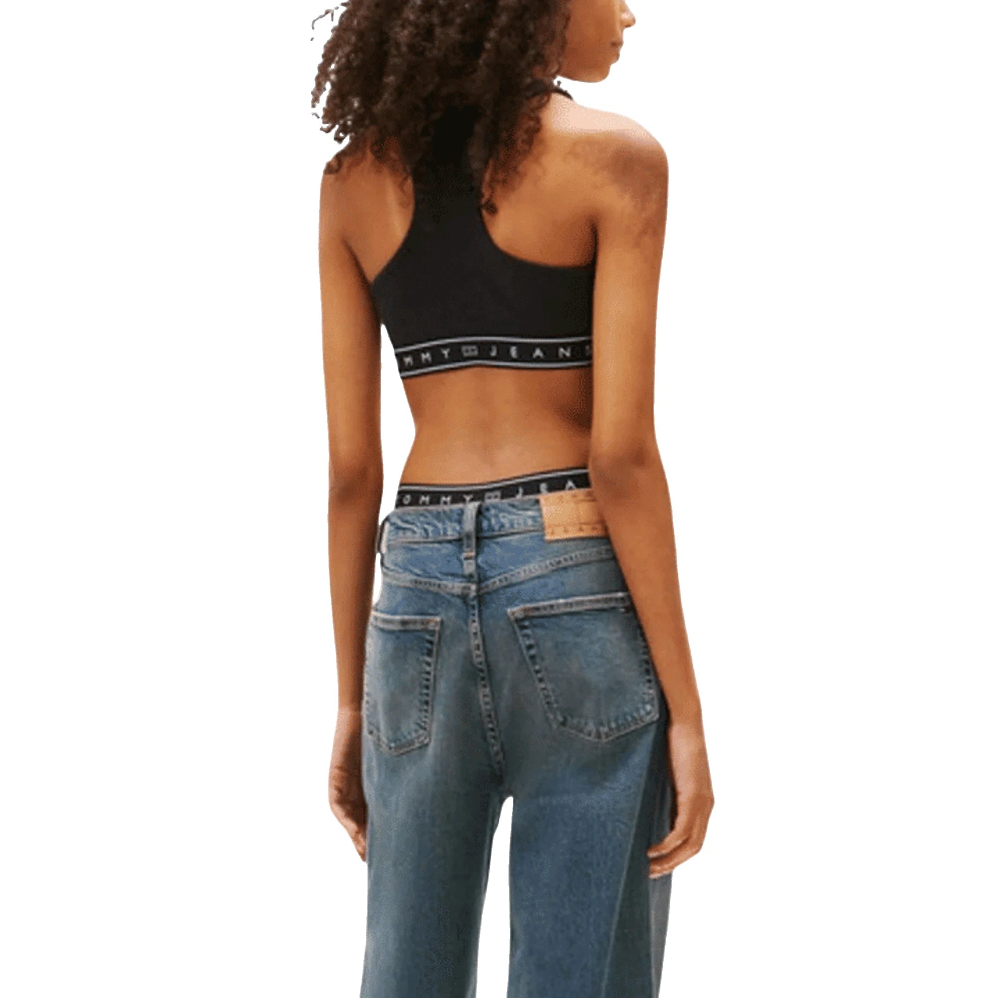 TOMMY HILFIGER JEANS Top Donna Smanicato Nero