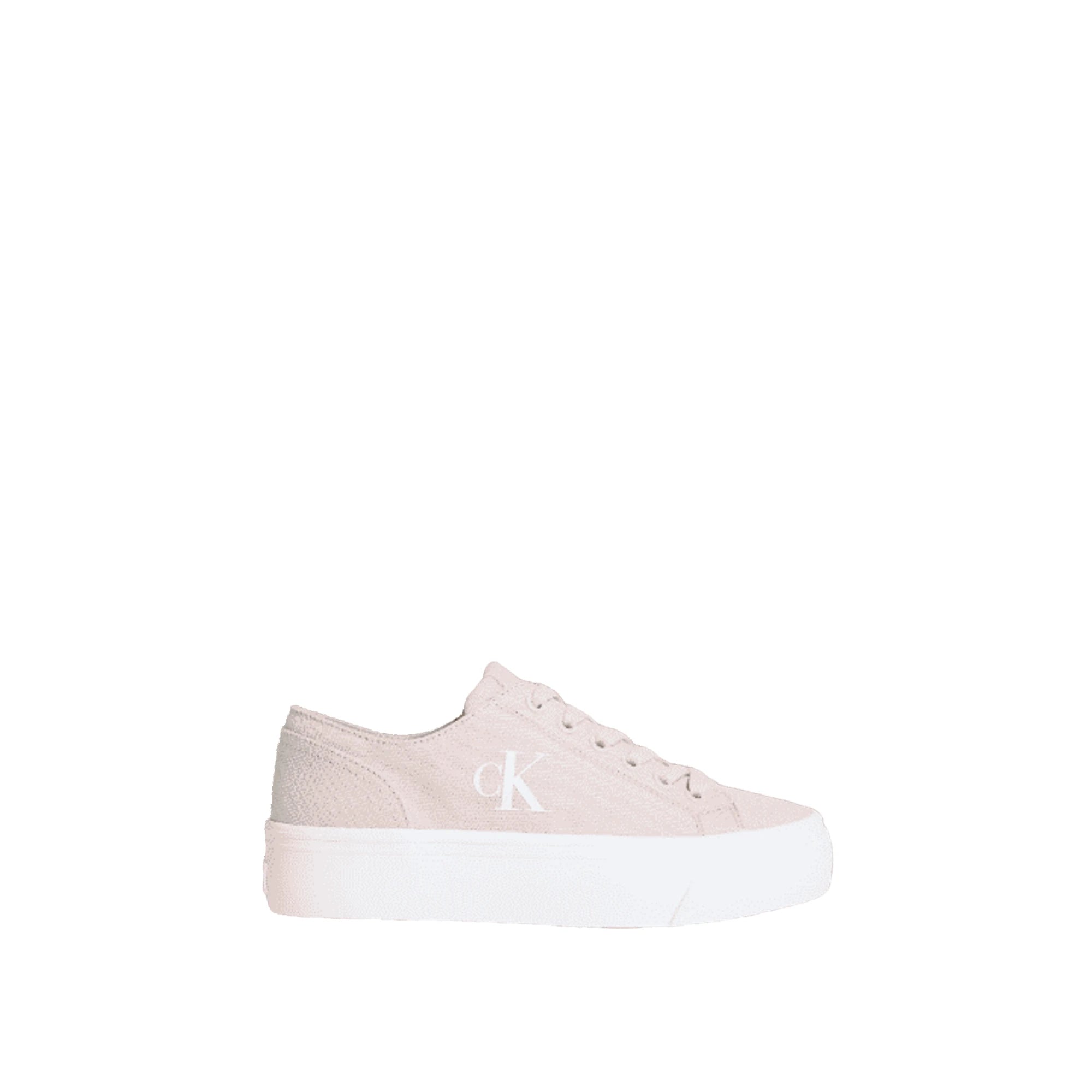 CALVIN KLEIN Graz Sneakers Tela Plateau Logo Donna