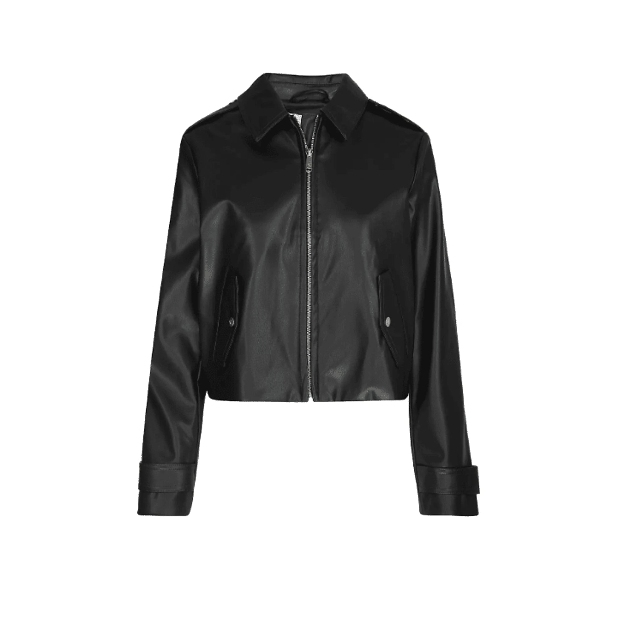 CALVIN KLEIN Giubbotto Motociclista Ecopelle Donna