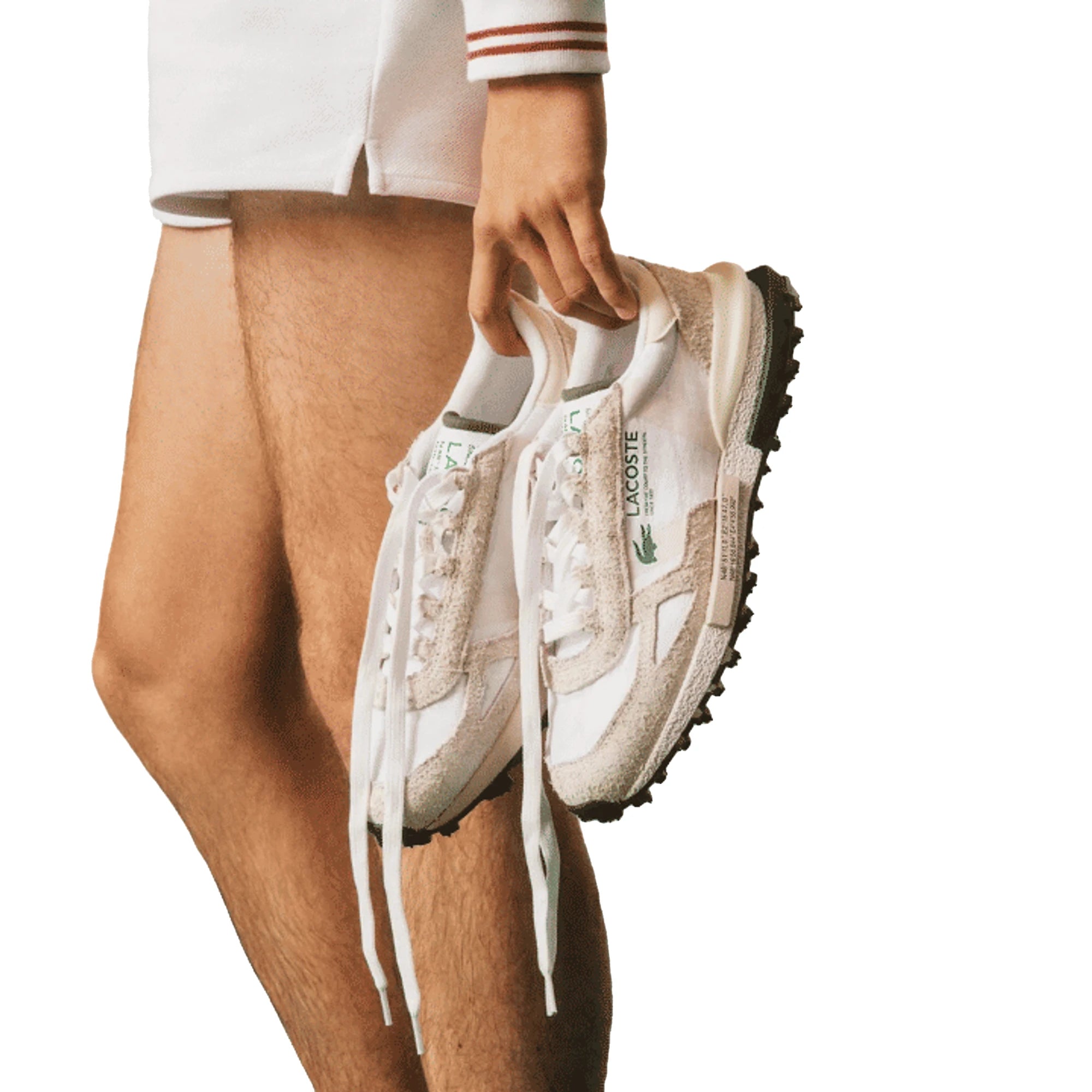 LACOSTE Scarpe Elite Active Nylon Camoscio Uomo