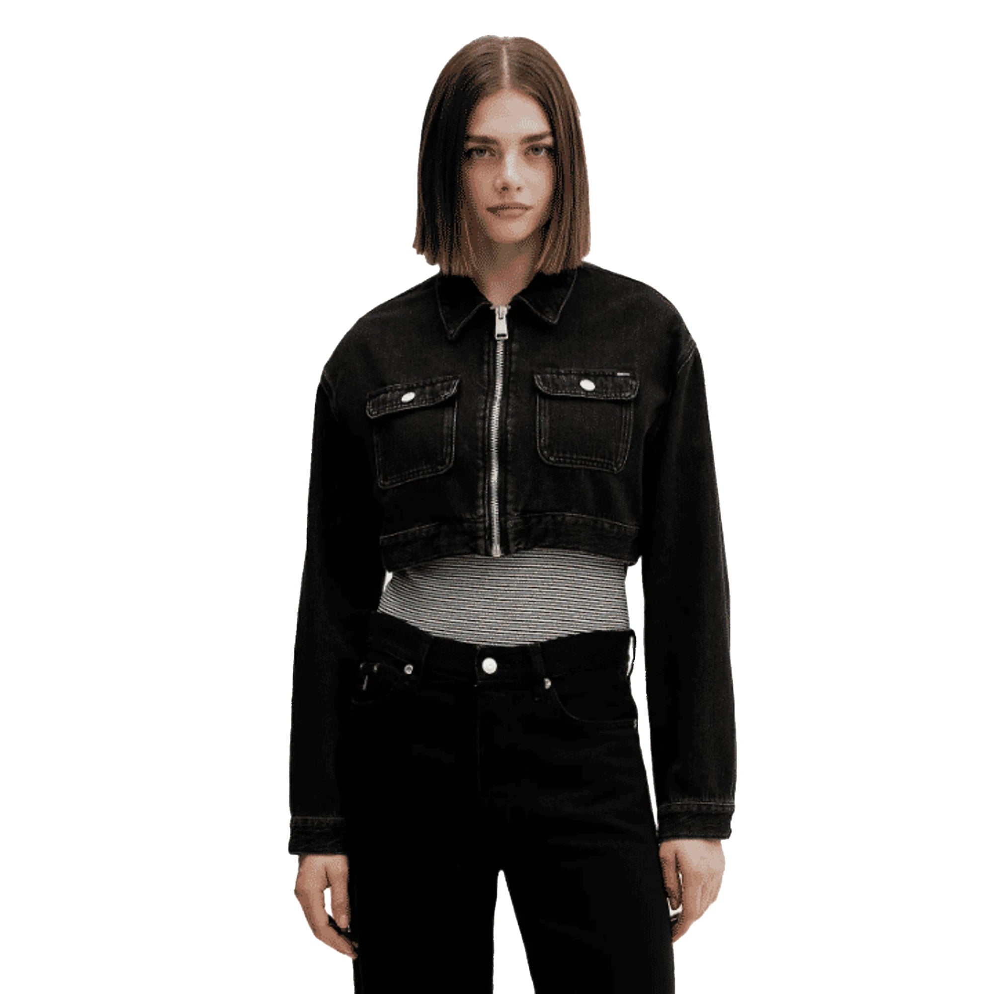 TOMMY HILFIGER Giacca di Jeans Cotone Rigenerato Donna