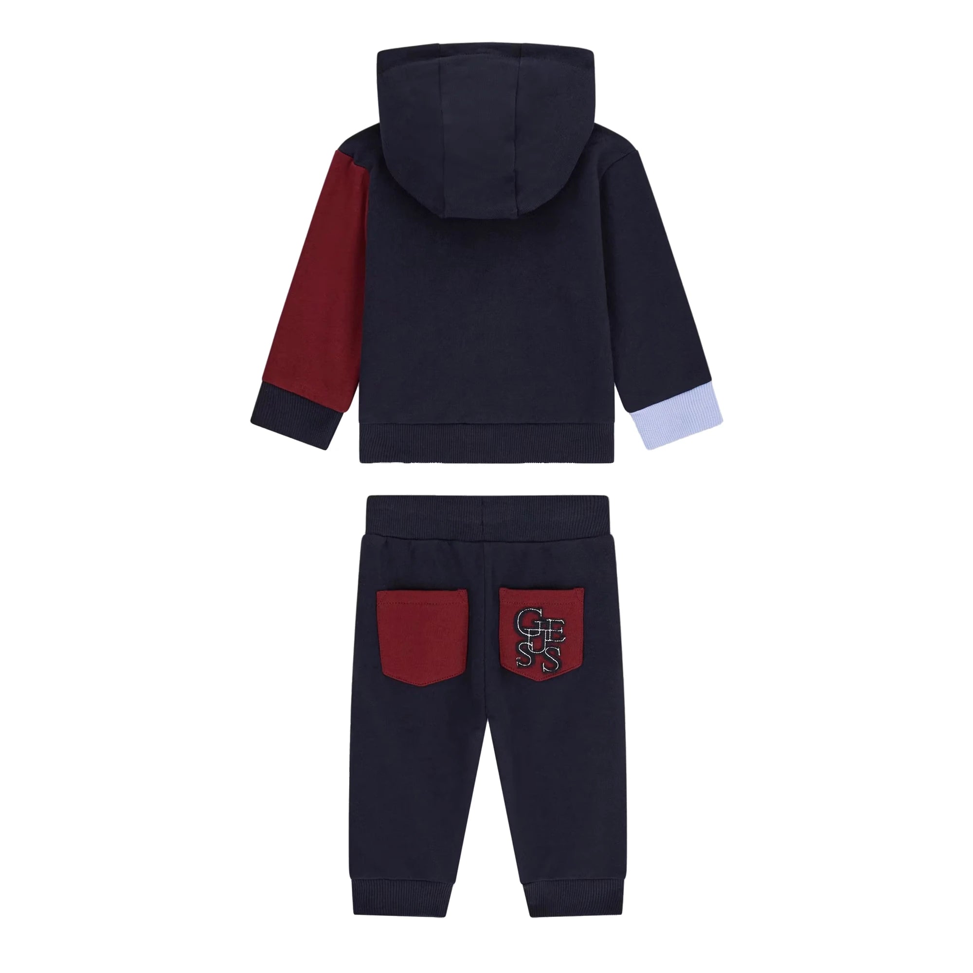 GUESS Set Felpa e Jogger con Cappuccio in Cotone