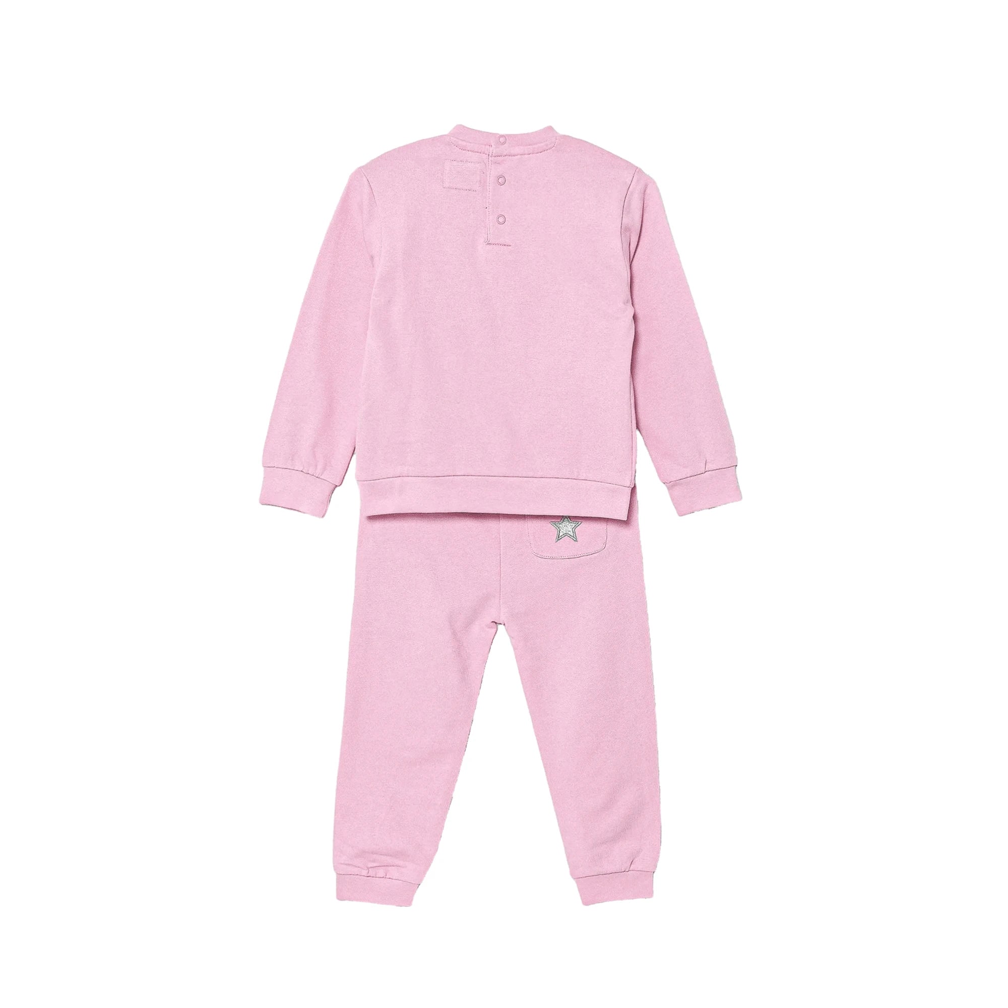 GUESS Set Tuta da Neonata in Cotone Rosa 2 Pezzi
