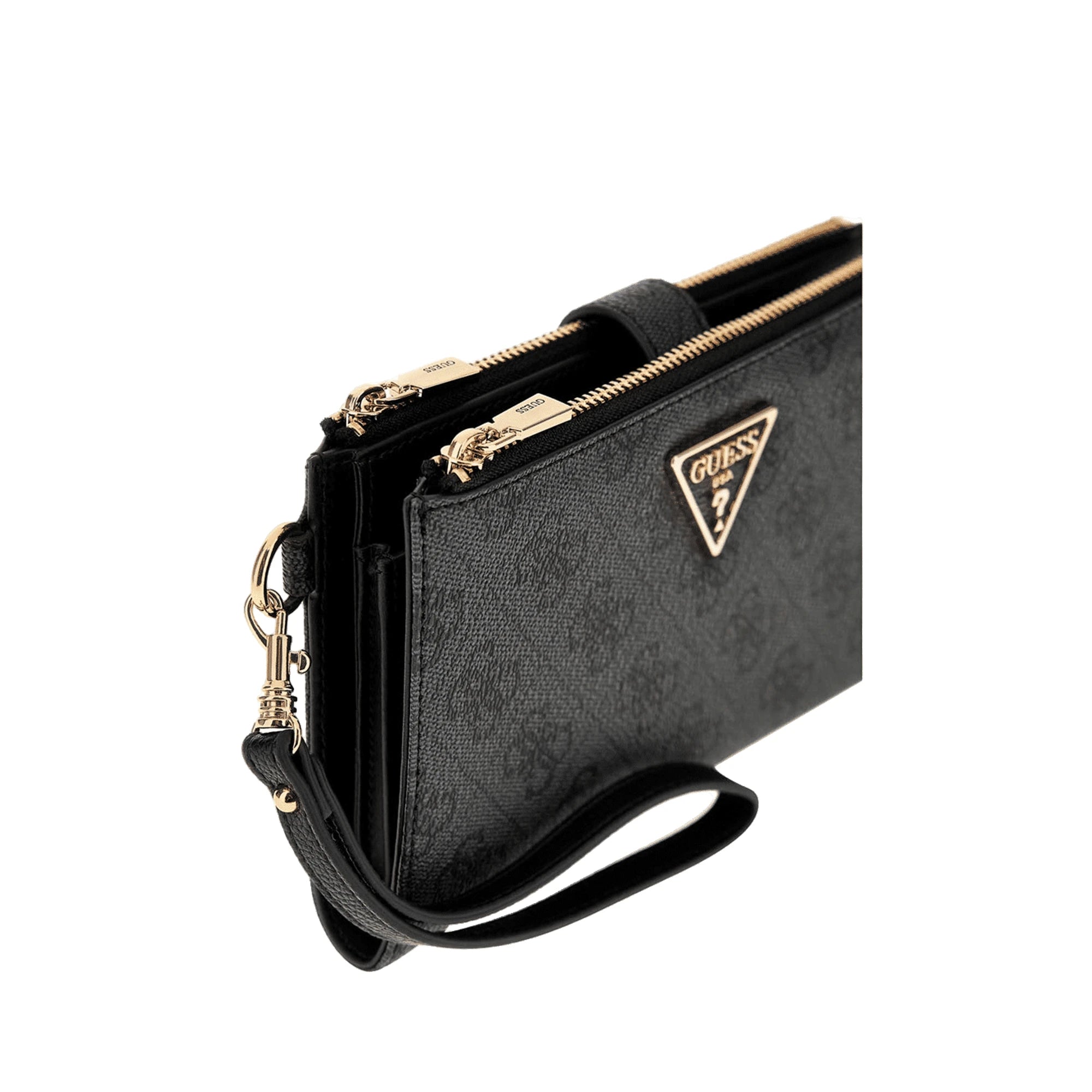 Portafoglio Laurel II Doppia Zip Grigio e Nero