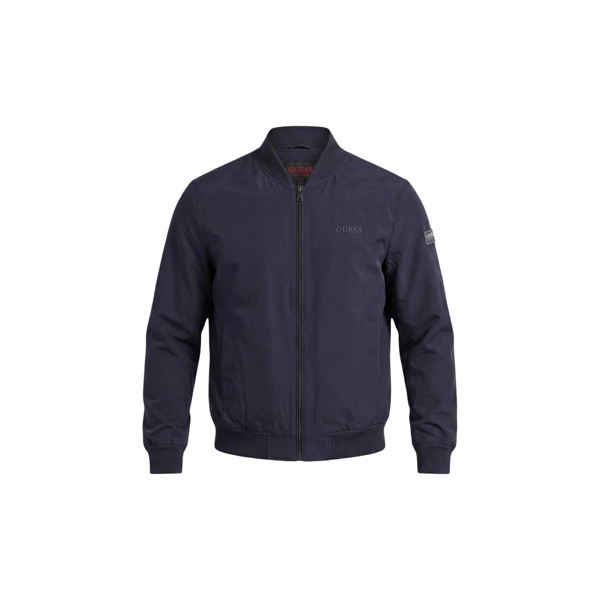 Bomber Blu Stretch Packable Uomo con Zip